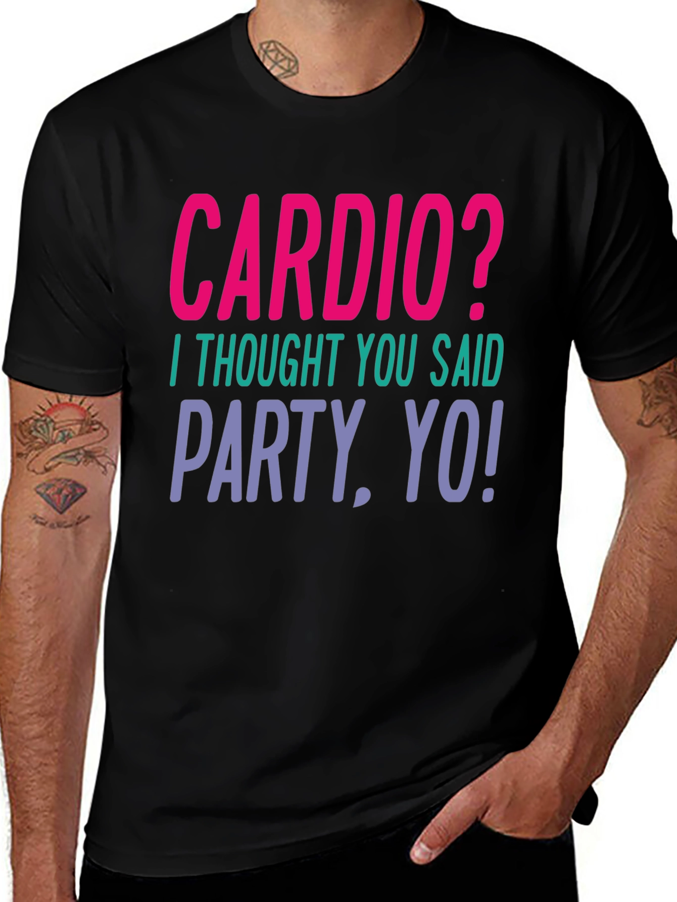 Variant 10 of Cardio? Party, Yo! Graphic Tee - Unisex