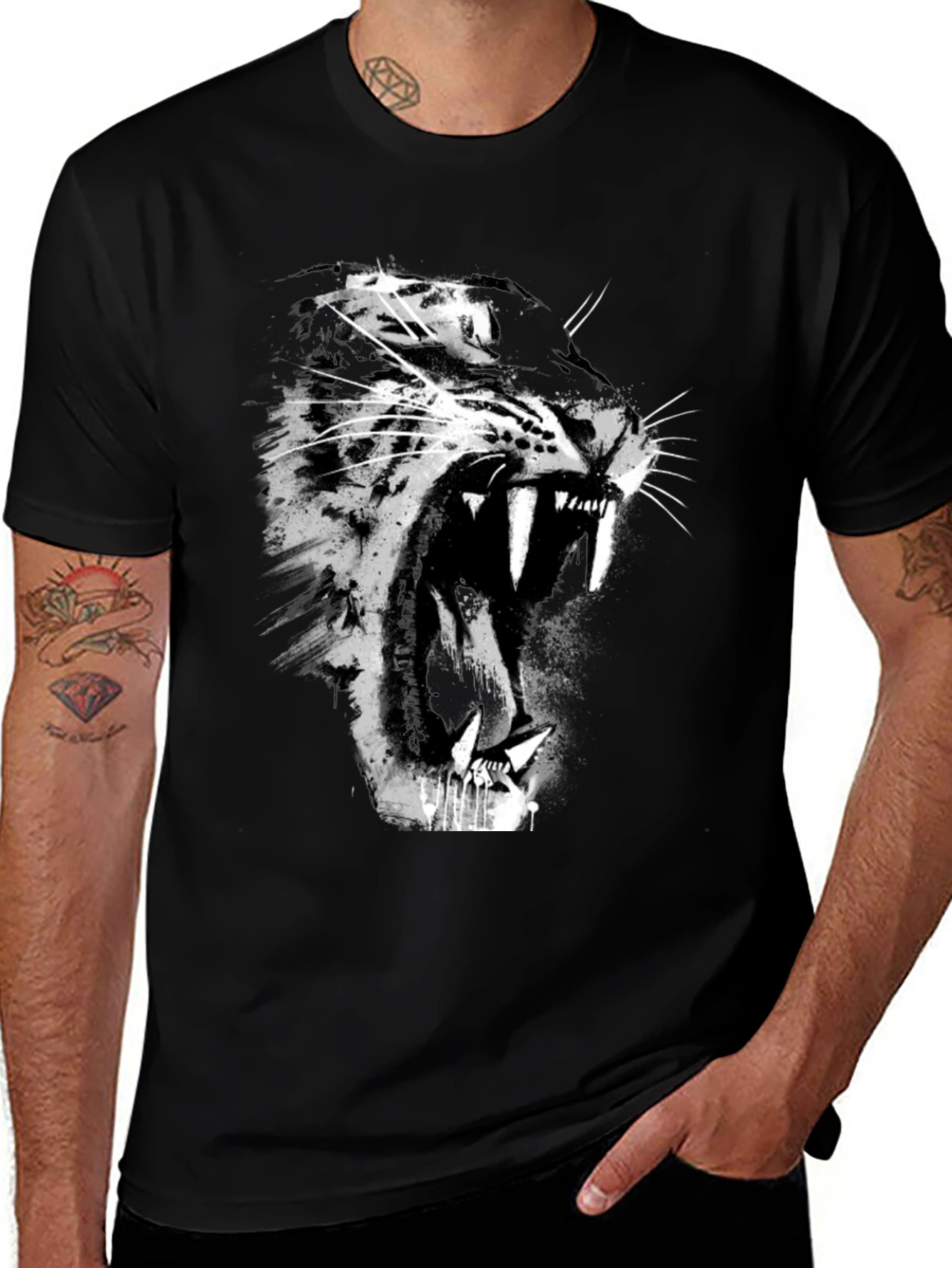 Variant 5 of Black Panther Graphic Tee - Fierce Style