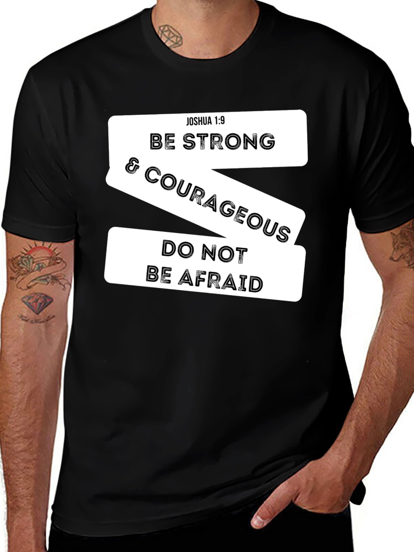 Be Strong & Courageous Christian T-Shirt