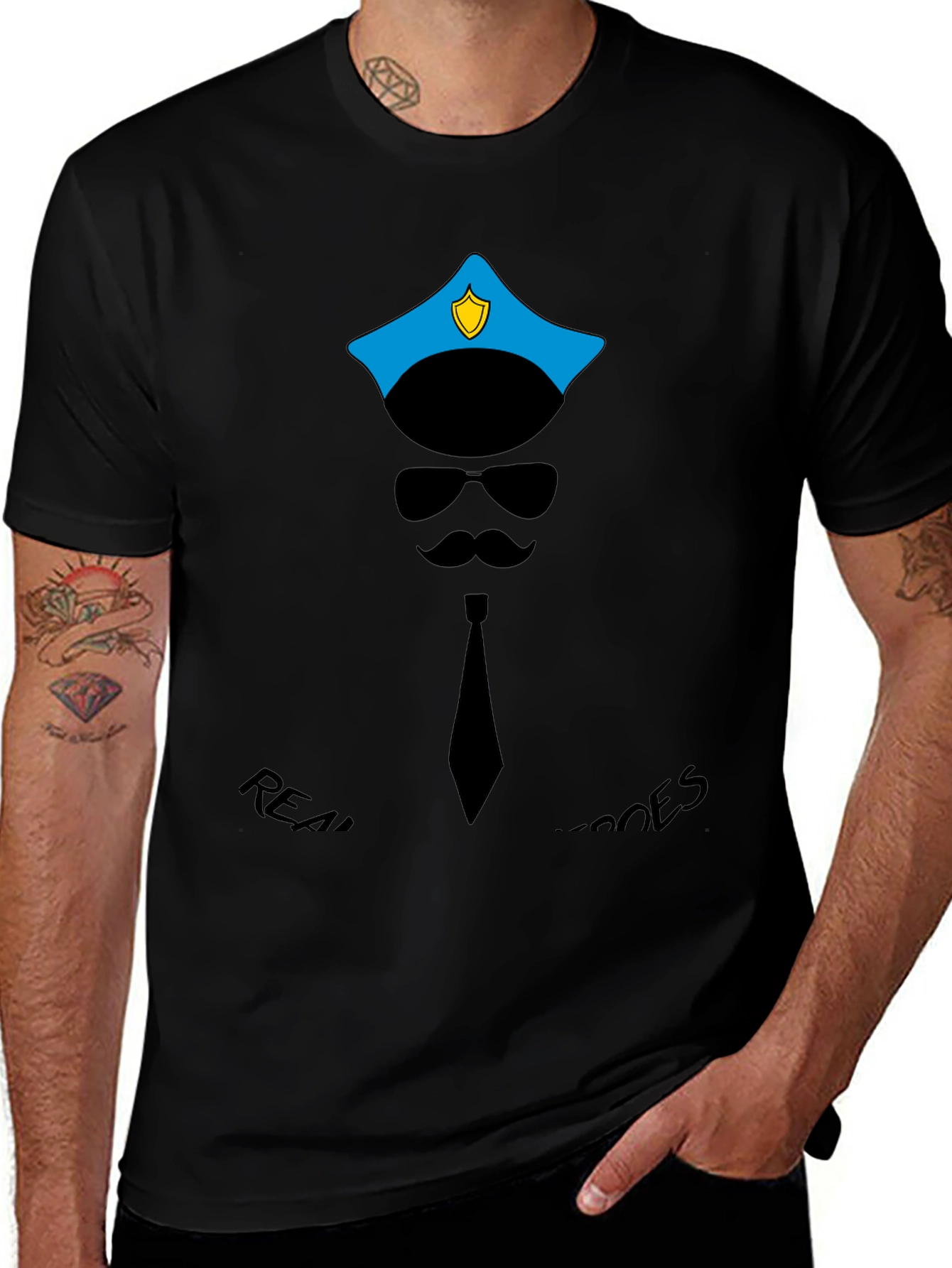 Variant 13 of Police Officer Costume Graphic T-Shirt