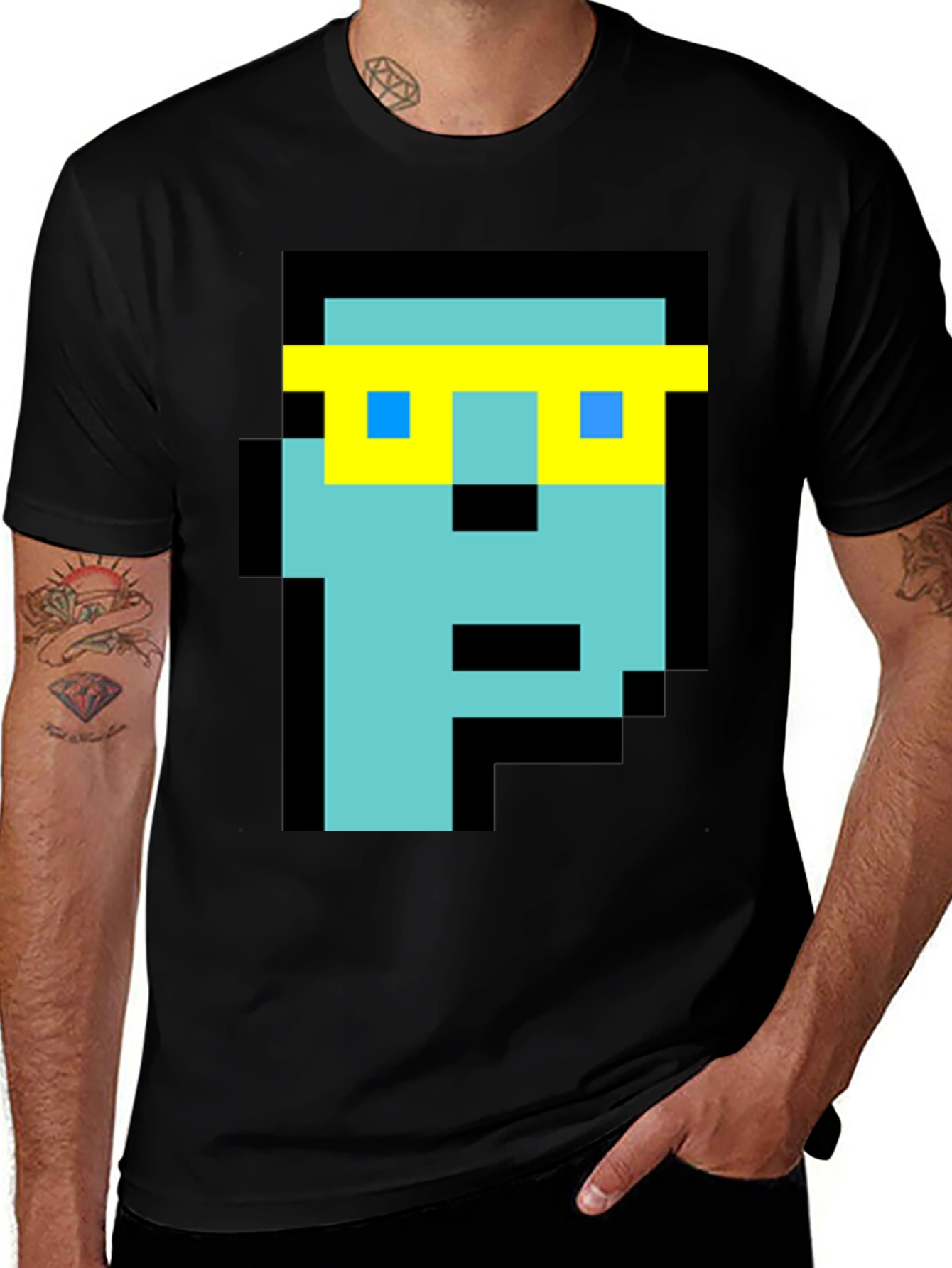 Variant 26 of Pixel Art Character T-Shirt - Funky Retro Style
