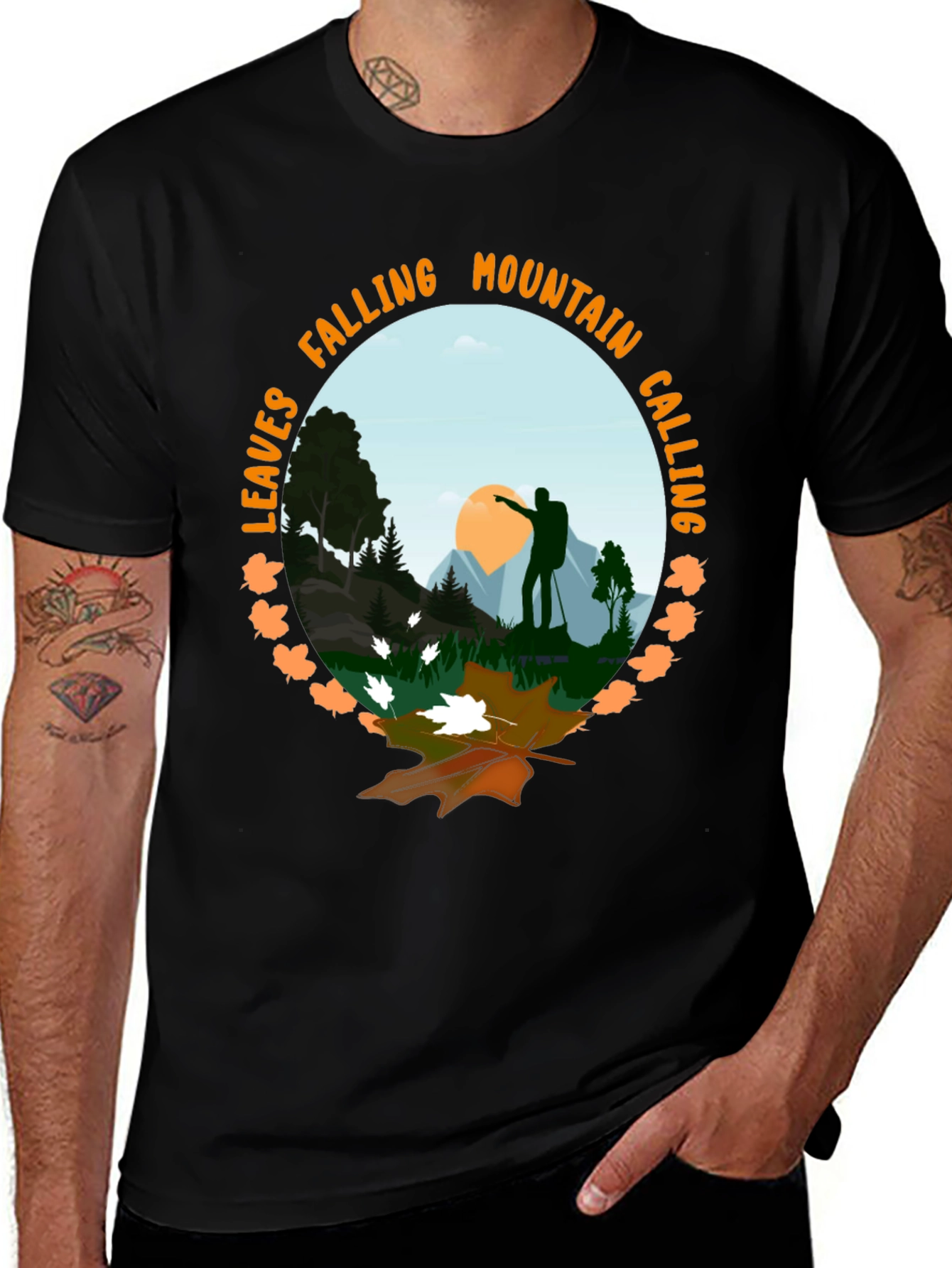 Variant 24 of Mountain Calling T-Shirt - Nature Adventure Tee