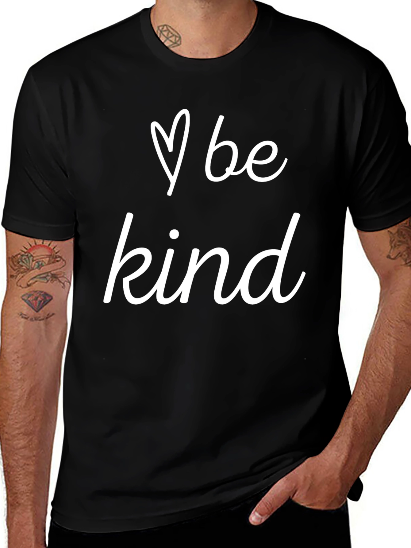 Variant 16 of Be Kind T-Shirt - Heart Graphic Tee