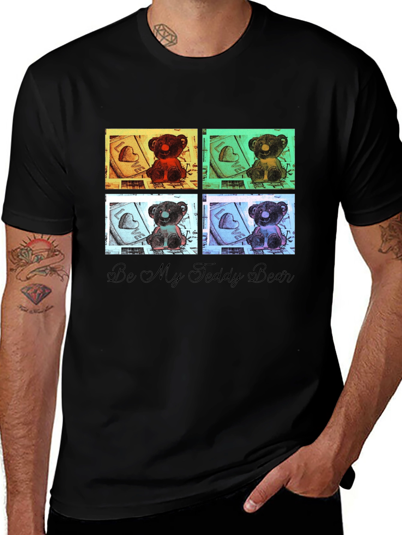 Variant 30 of Pop Art Teddy Bear Graphic T-Shirt