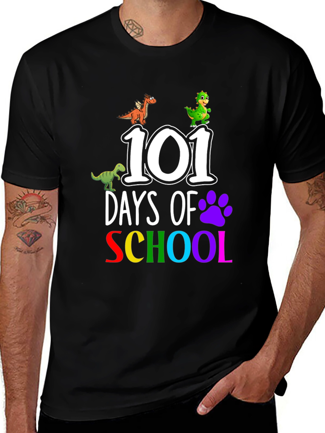 101 Days of School Dinosaur T-Shirt