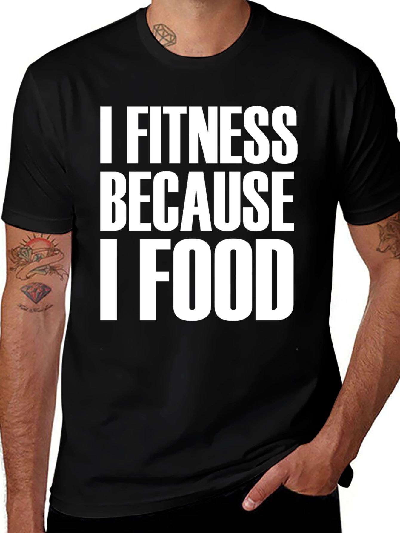 Variant 11 of Funny Fitness & Food T-Shirt