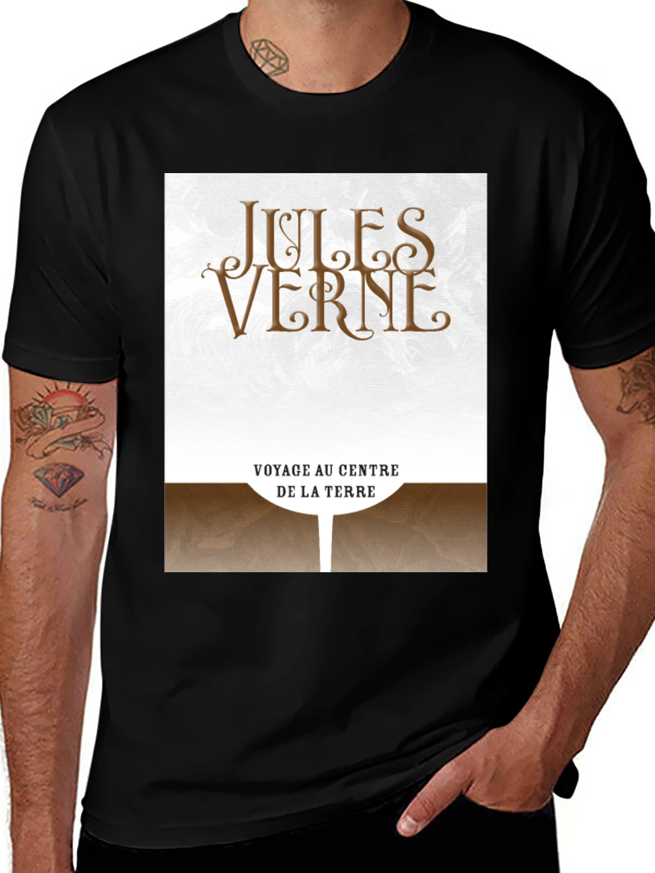 Variant 30 of Jules Verne Voyage Au Centre De La Terre Graphic Tee