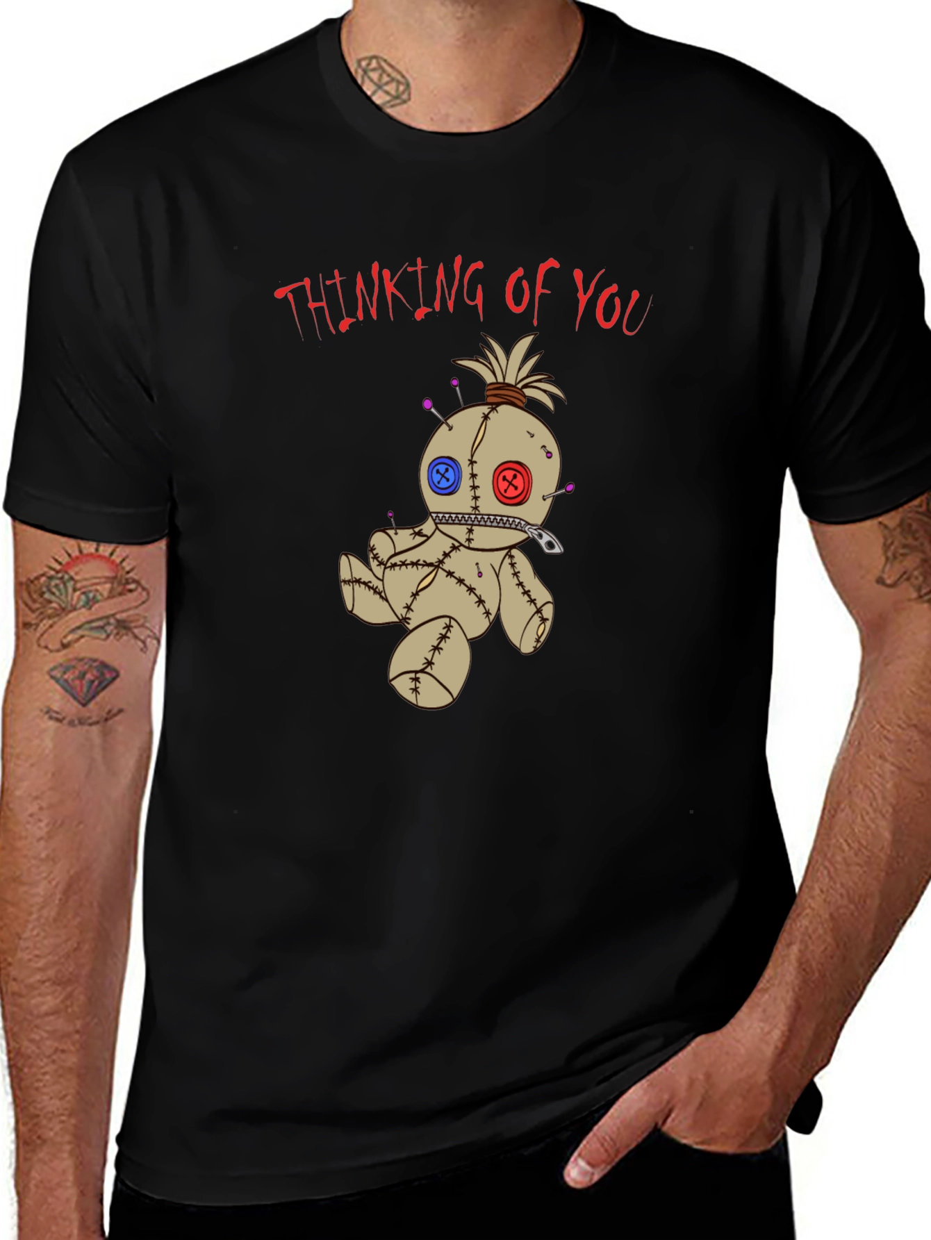 Variant 24 of Voodoo Doll Graphic Tee - Thinking of You