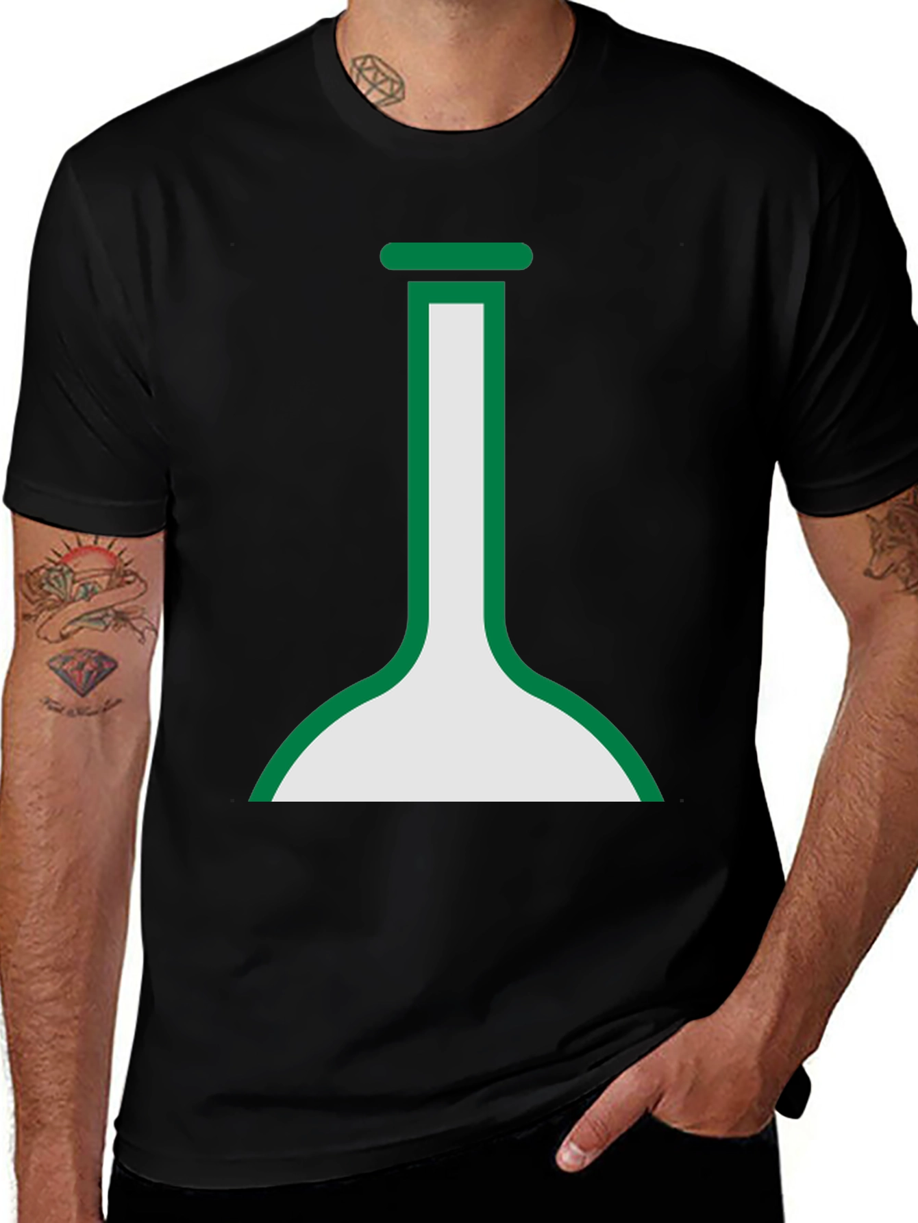 Green Chemistry Flask T-Shirt - Science Tee