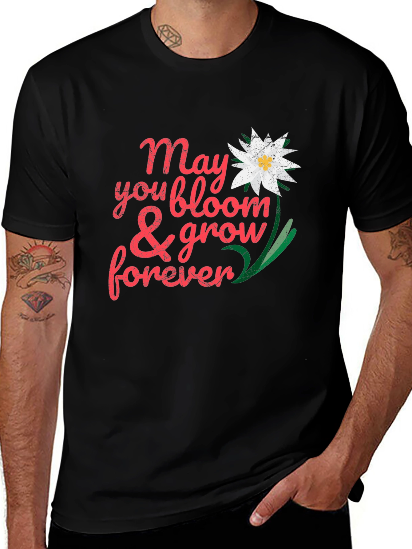 Bloom Forever Graphic Tee - Black