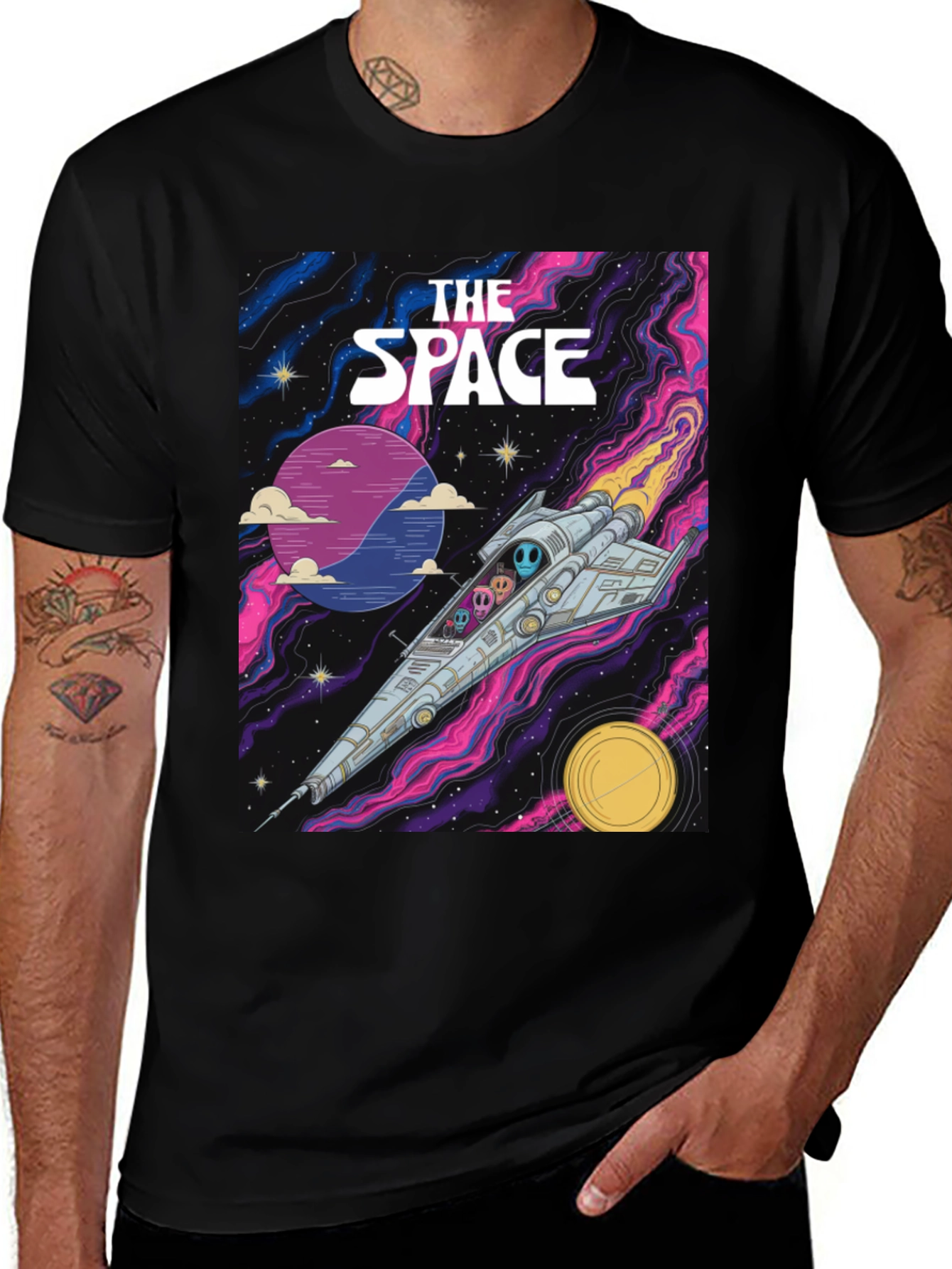 Variant 2 of The Space Adventure T-Shirt - Sci-Fi Graphic Tee