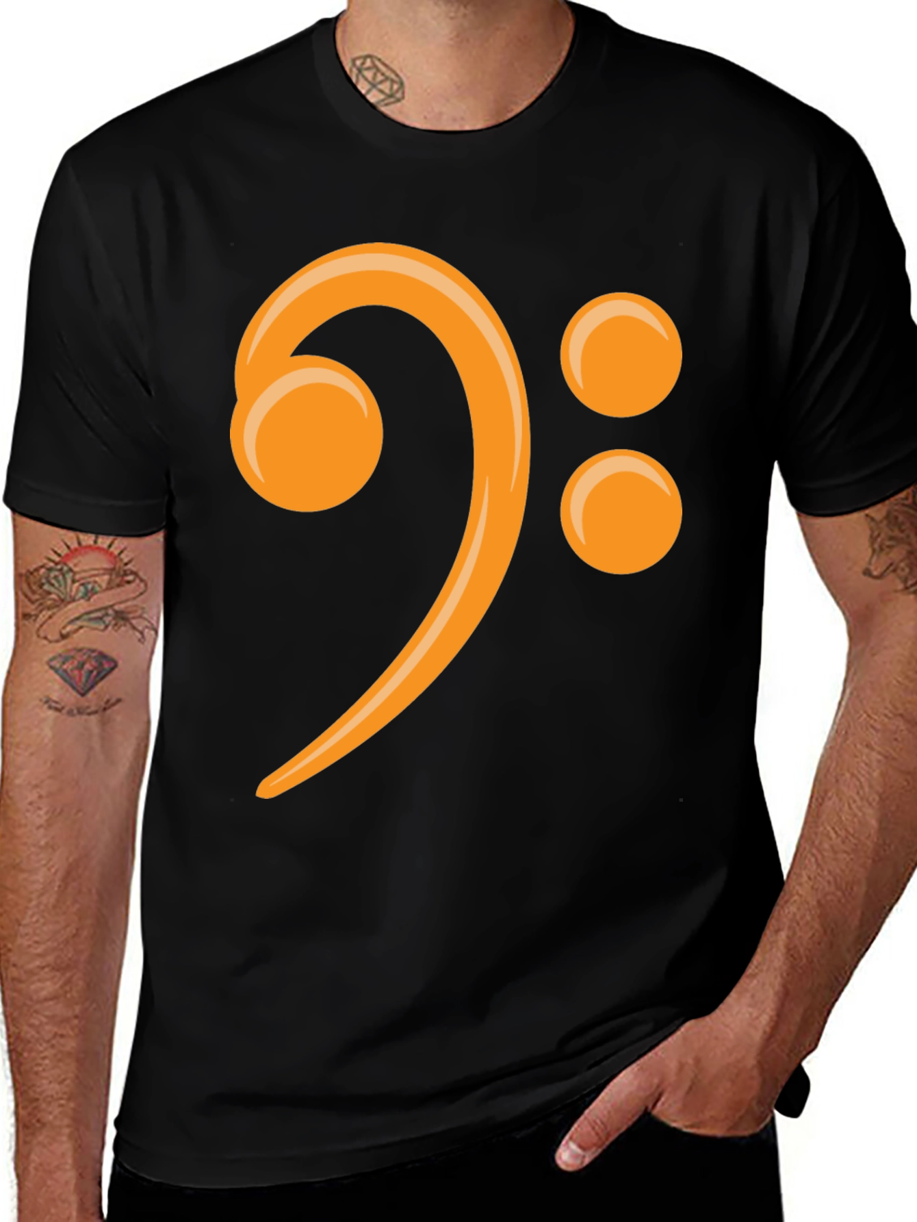 Variant 9 of Bass Clef Graphic T-Shirt