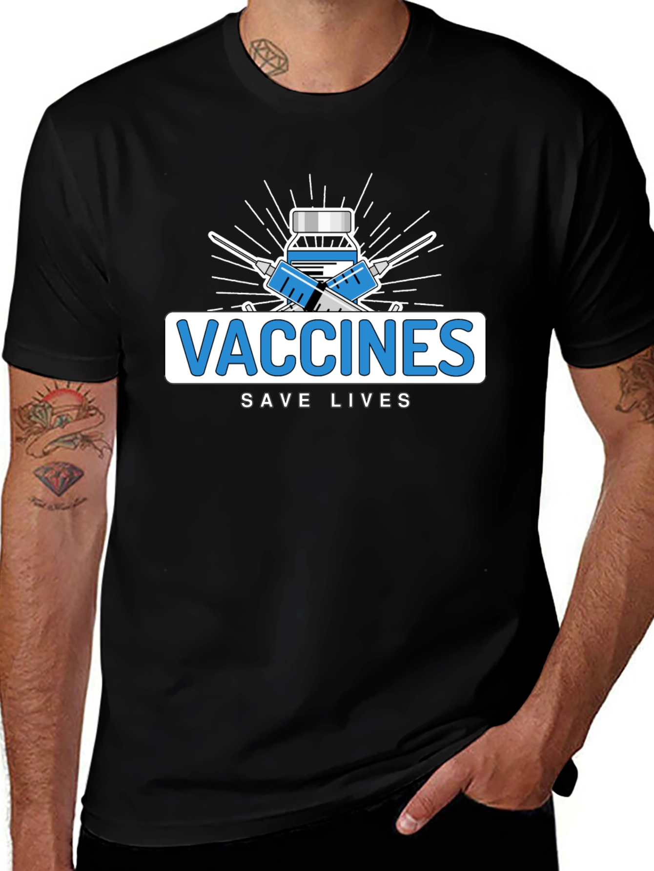 Variant 17 of Vaccines Save Lives Graphic Tee