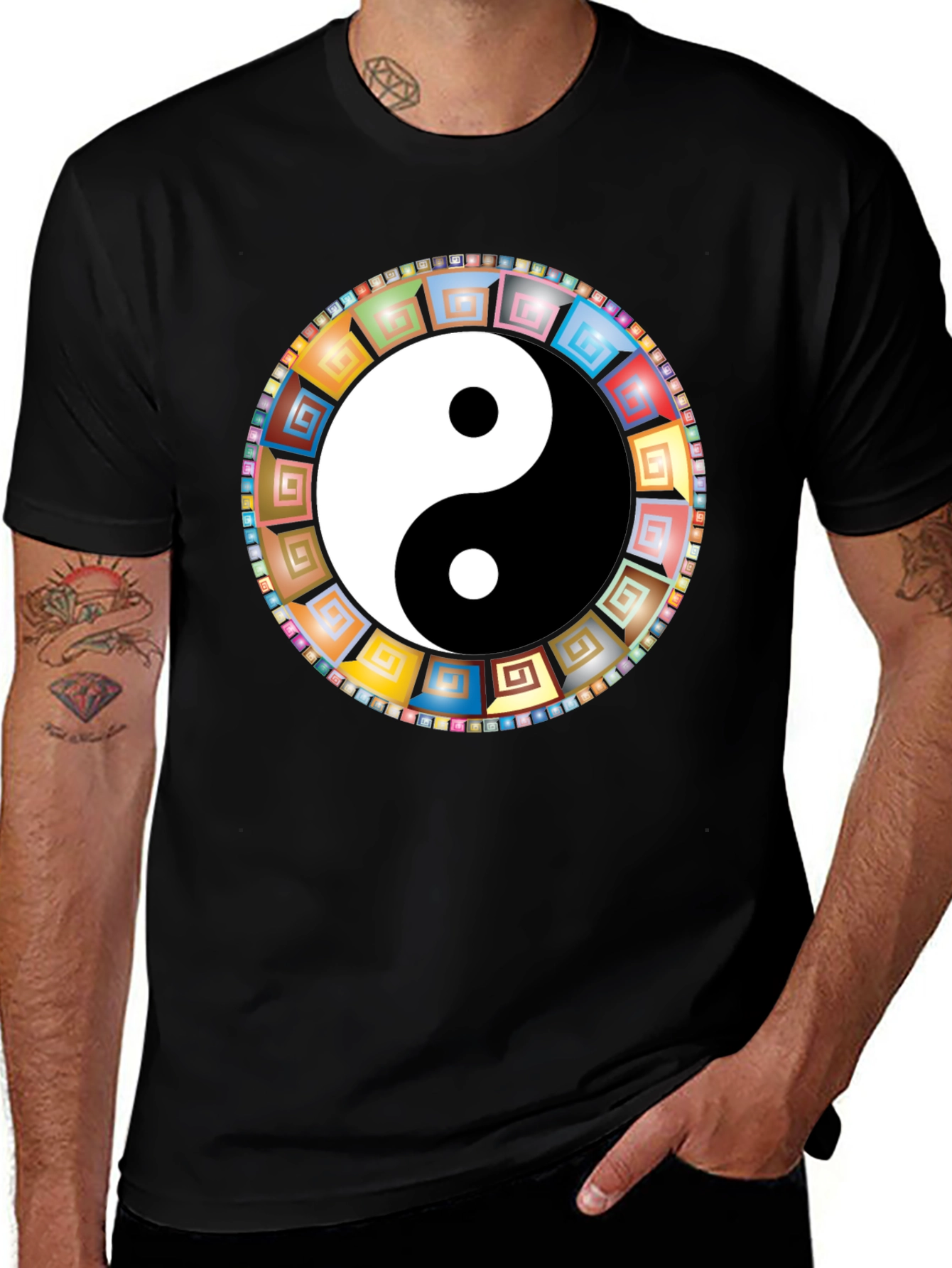 Yin Yang Mandala Graphic Tee
