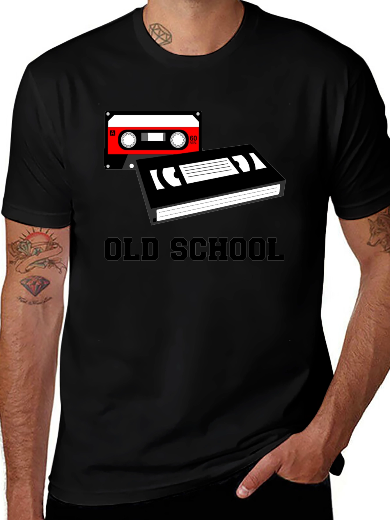 Variant 9 of Old School Cassette & VHS Graphic T-Shirt