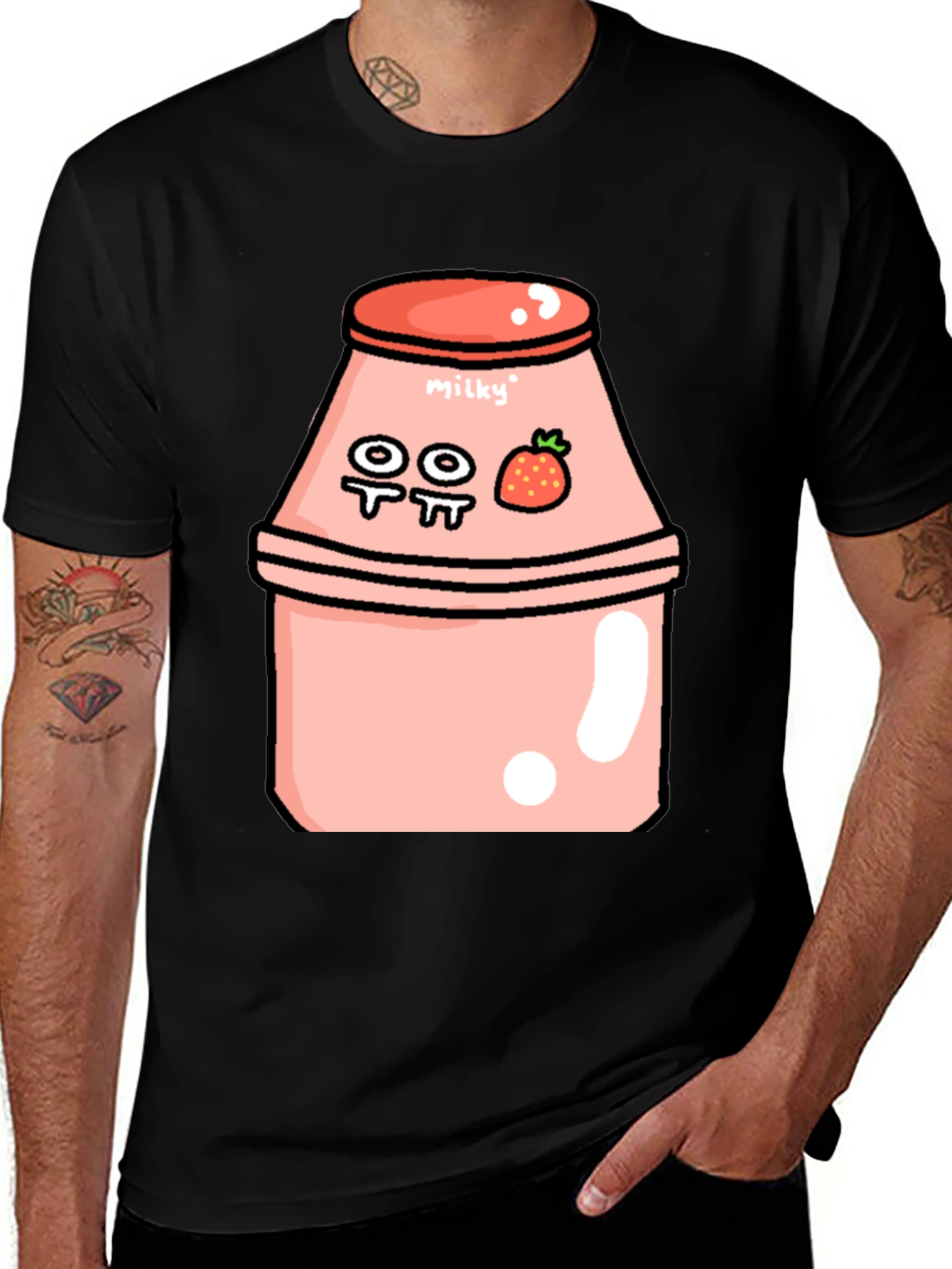 Variant 13 of Kawaii Strawberry Milk T-Shirt