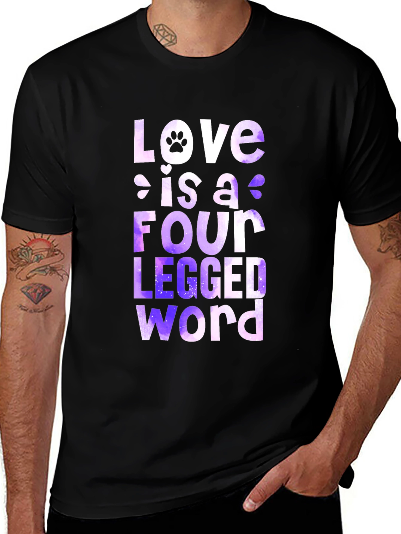 Variant 9 of Love is a Four-Legged Word T-Shirt
