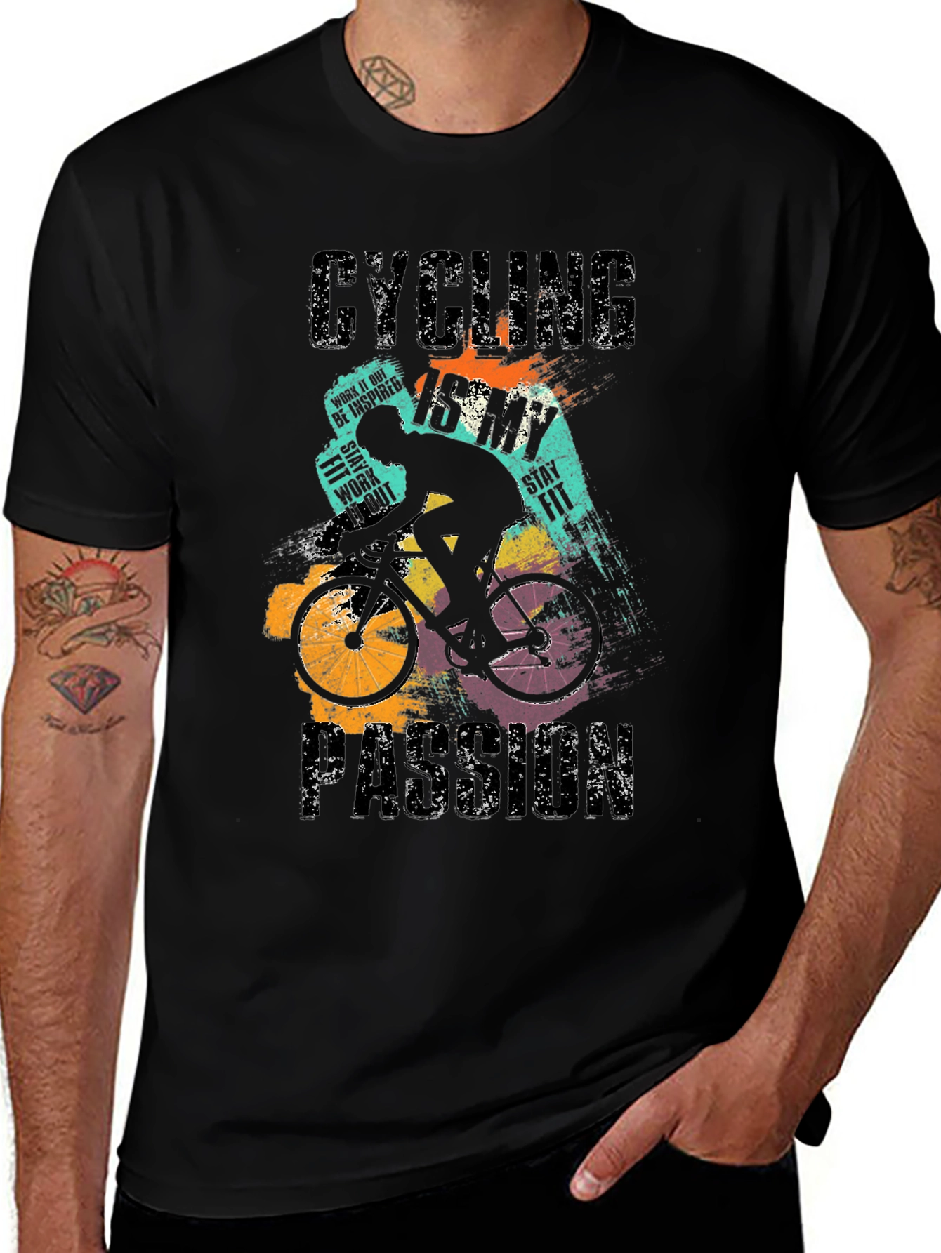 Variant 5 of Cycling Passion T-Shirt - Bike Lover Apparel