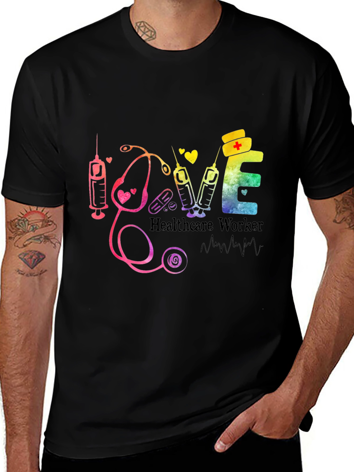 Variant 22 of Healthcare Worker Love Graphic Tee