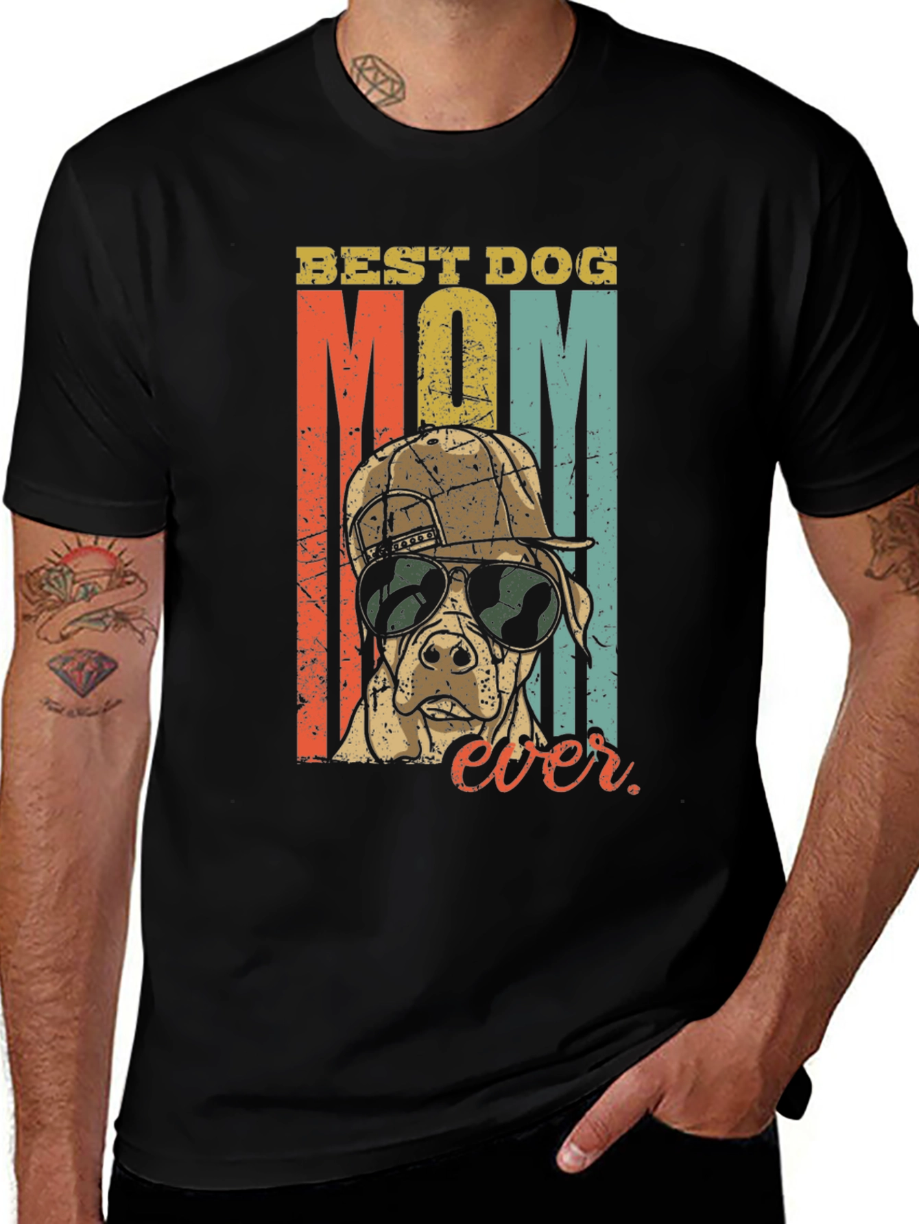 Variant 29 of Best Dog Mom Ever Graphic T-Shirt