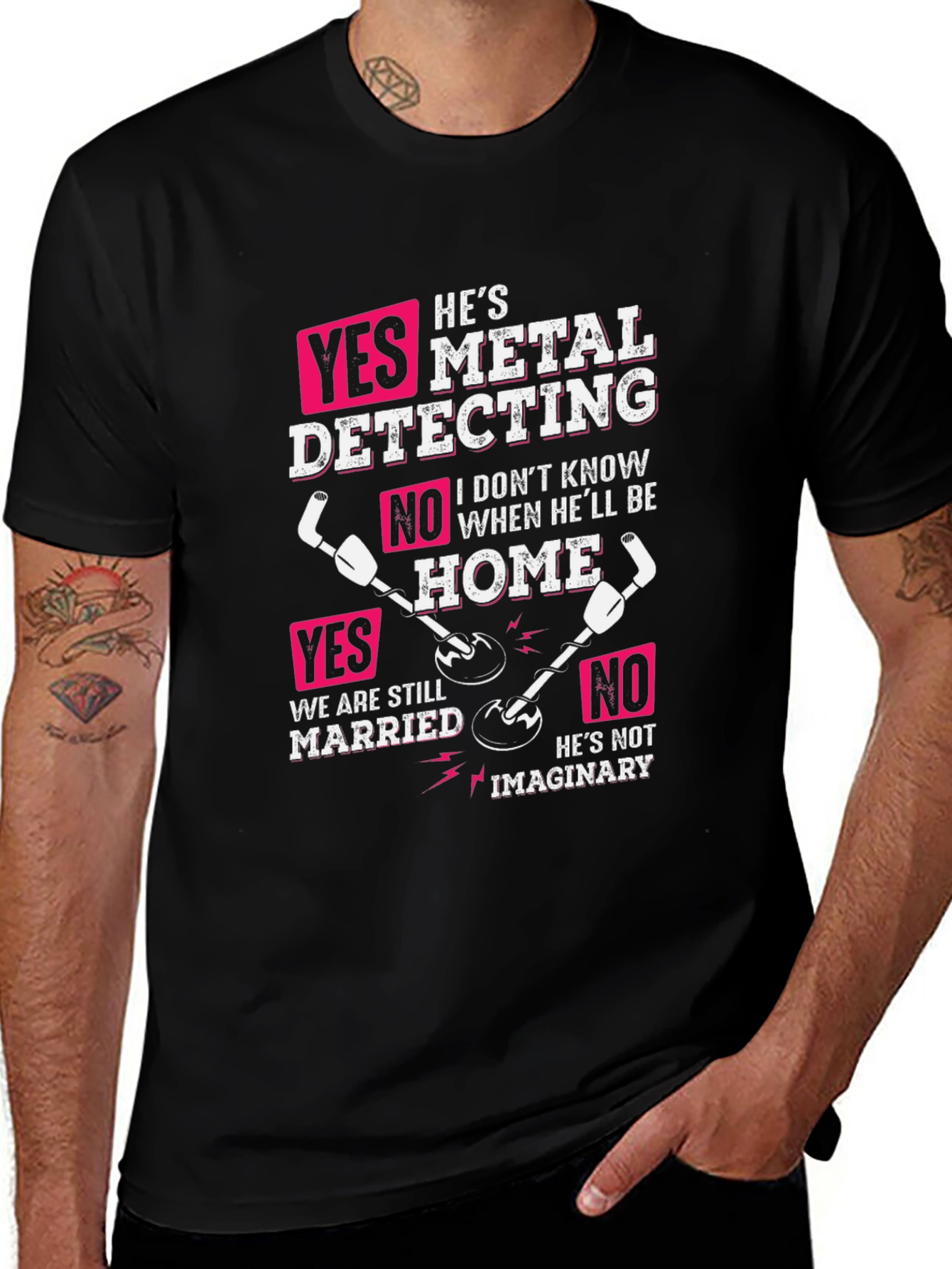 Variant 30 of Metal Detecting Humor T-Shirt