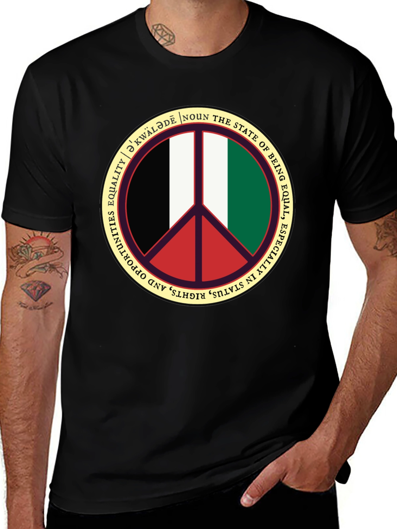 Variant 9 of Equality Peace Sign T-Shirt