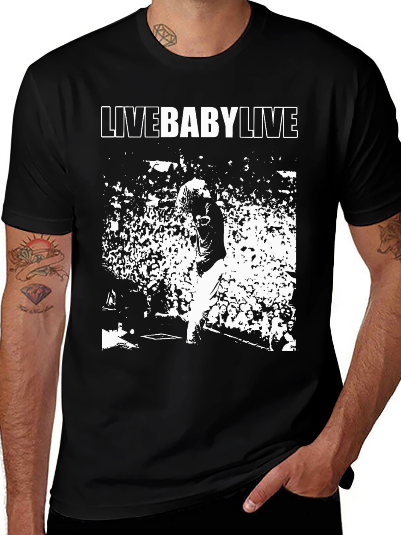 Variant 16 of LIVEBABYLIVE Concert Black T-Shirt