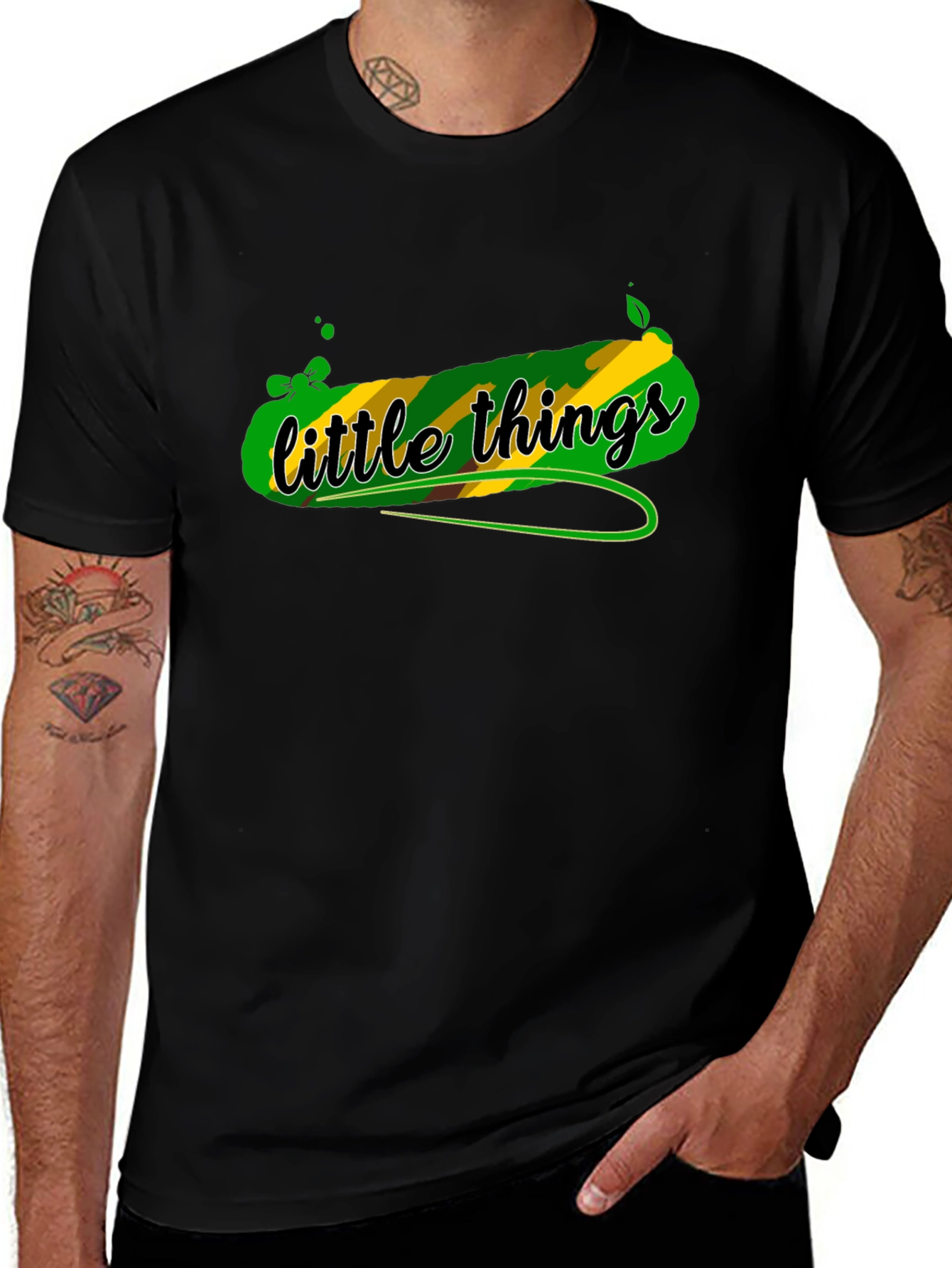 Variant 6 of Little Things Reggae T-Shirt - Black