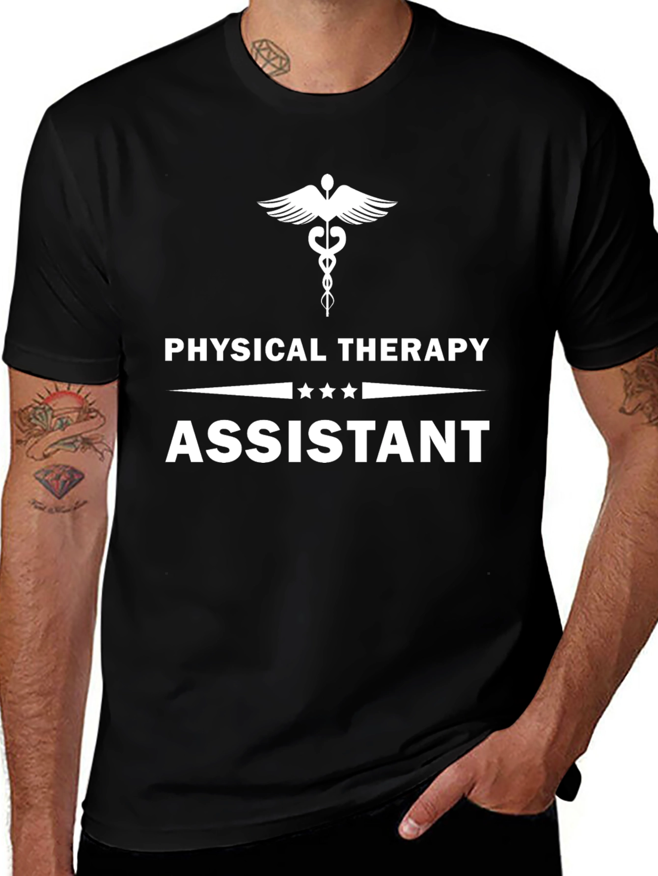 Variant 9 of Physical Therapy Assistant T-Shirt - Black