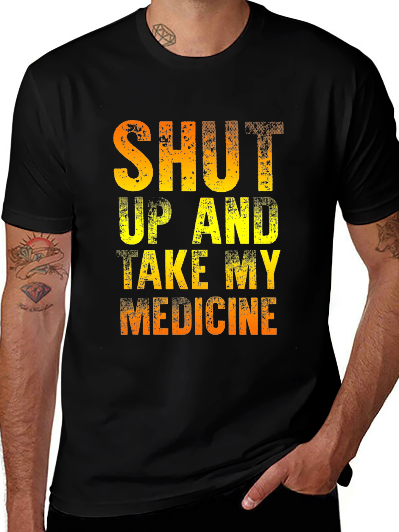 Variant 18 of Shut Up And Take My Medicine Black T-Shirt
