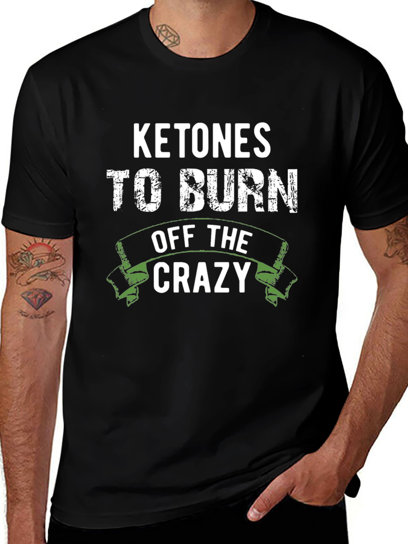Variant 27 of Ketones to Burn Off the Crazy Black T-Shirt