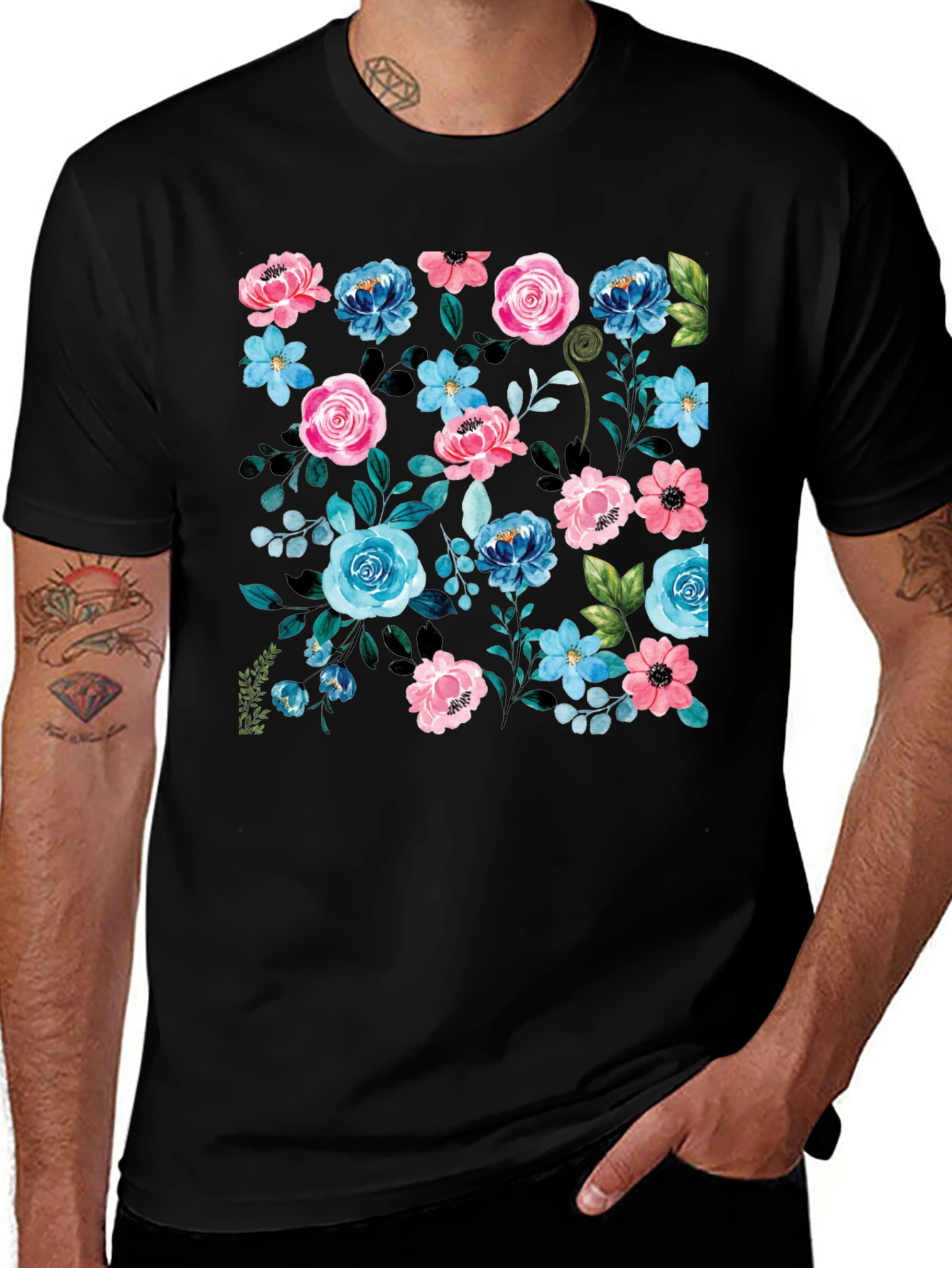 Variant 28 of Floral Print T-Shirt - Stylish and Comfortable