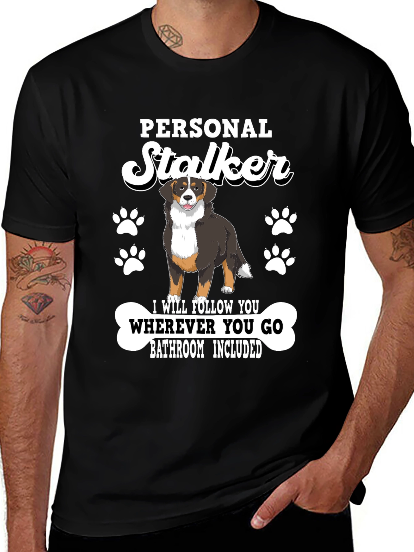 Variant 17 of Personal Stalker Dog T-Shirt