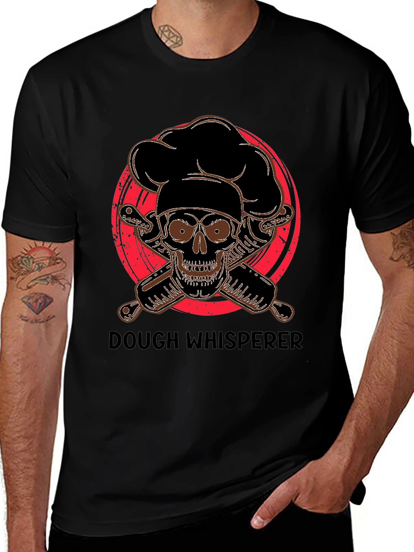 Variant 25 of Dough Whisperer Skull Baker T-Shirt