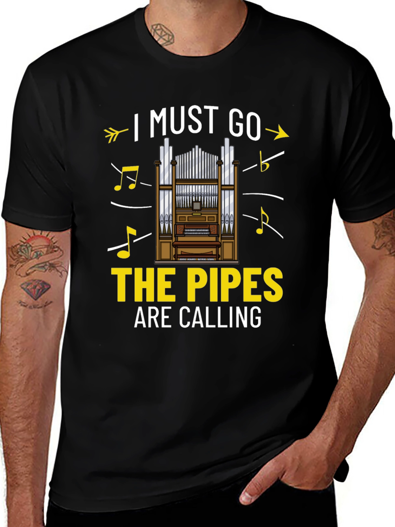 Variant 17 of Organ Pipes Calling T-Shirt - Musician Tee
