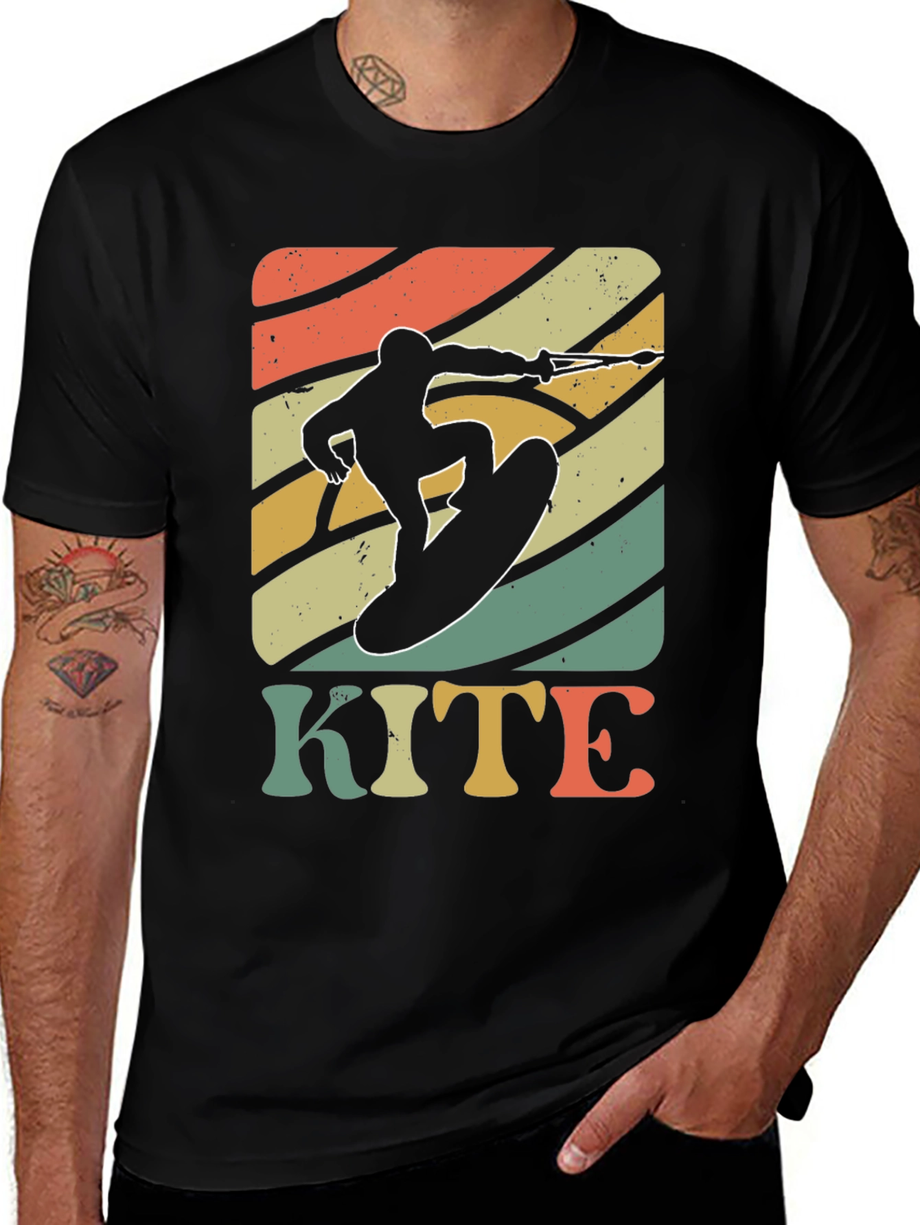 Variant 28 of Retro Kite Surfing T-Shirt