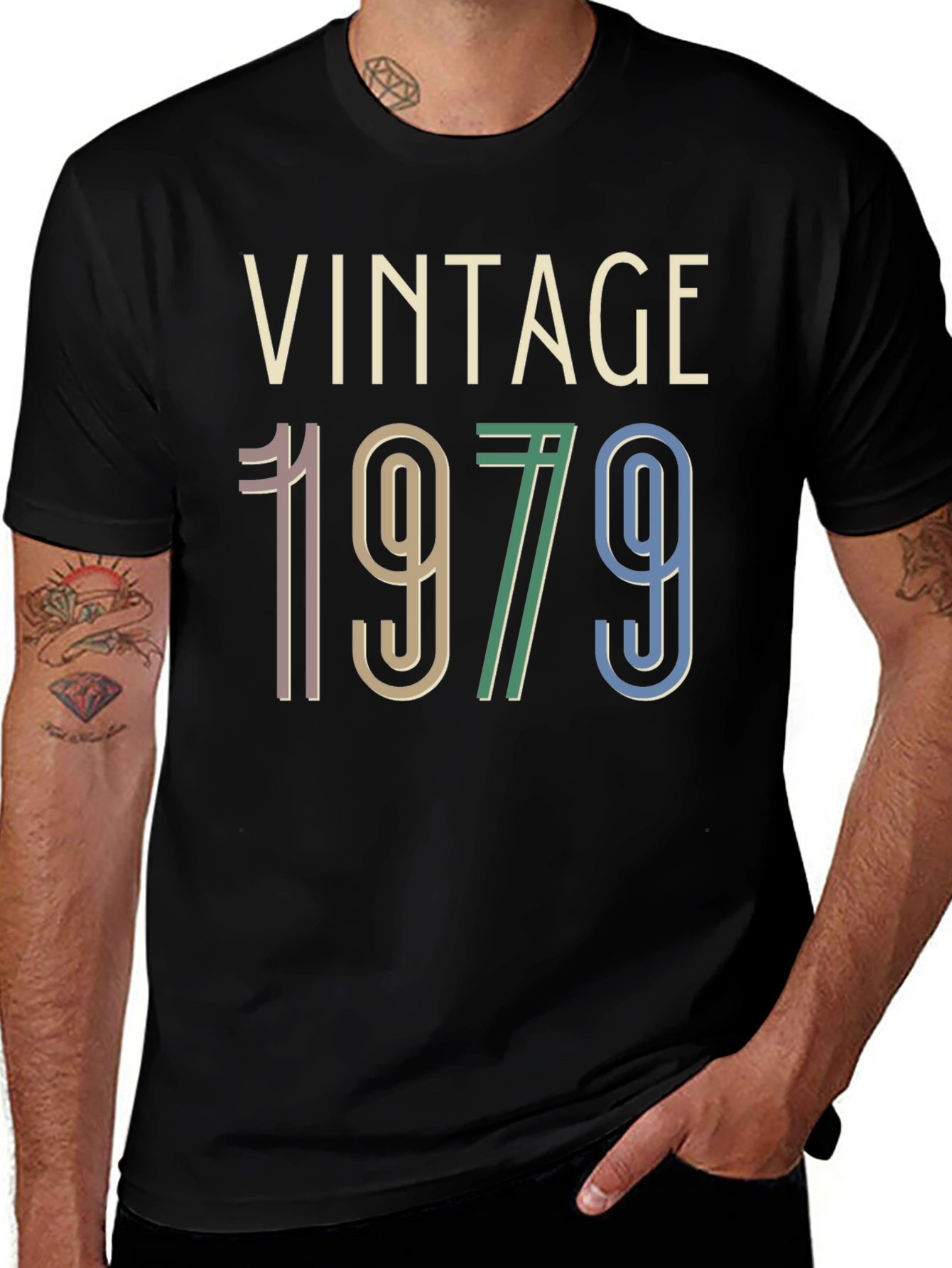 Variant 9 of Vintage 1979 T-Shirt - Classic Birthday Tee