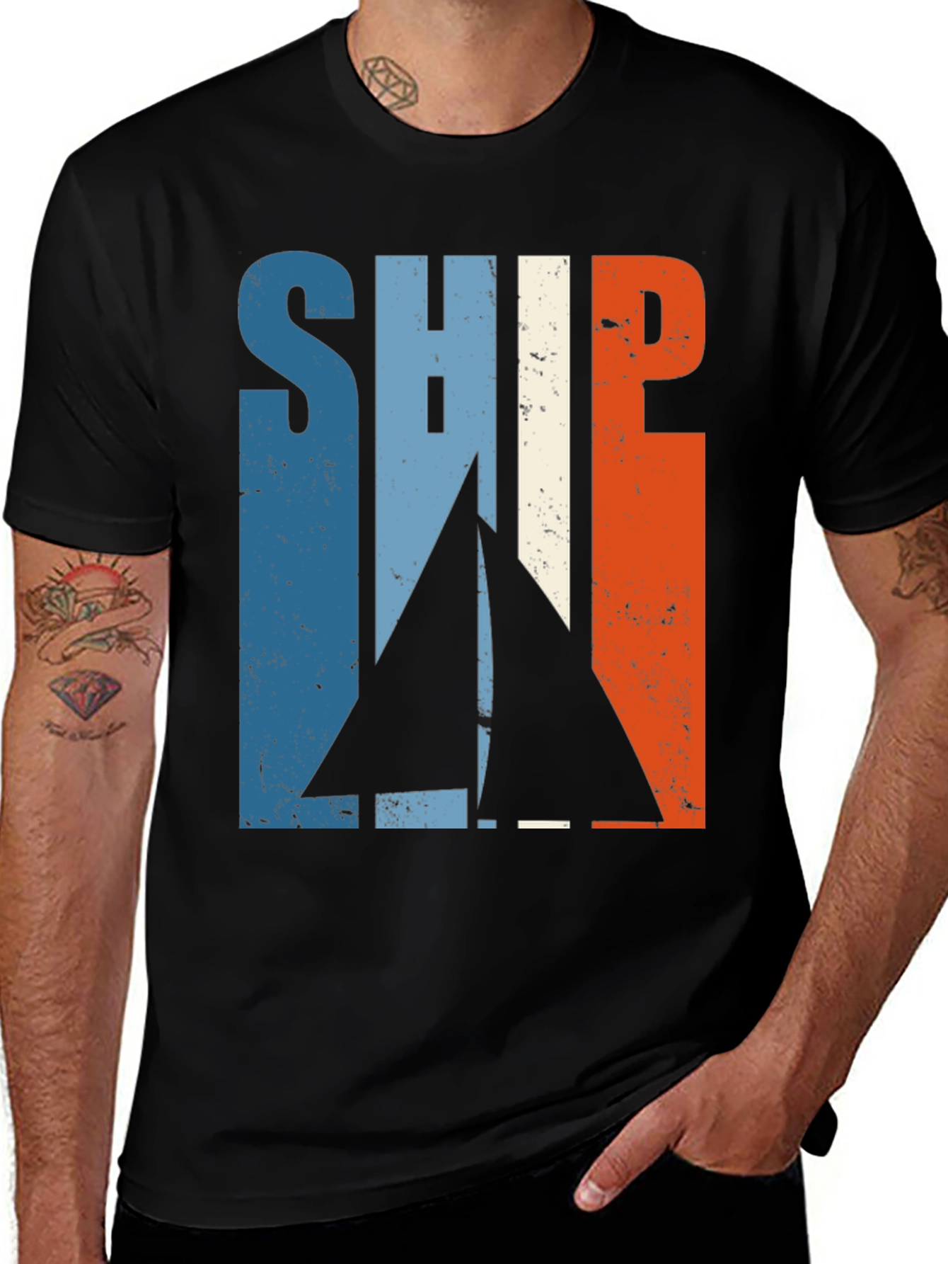 Variant 29 of Vintage Ship T-Shirt - Retro Sailboat Graphic Tee