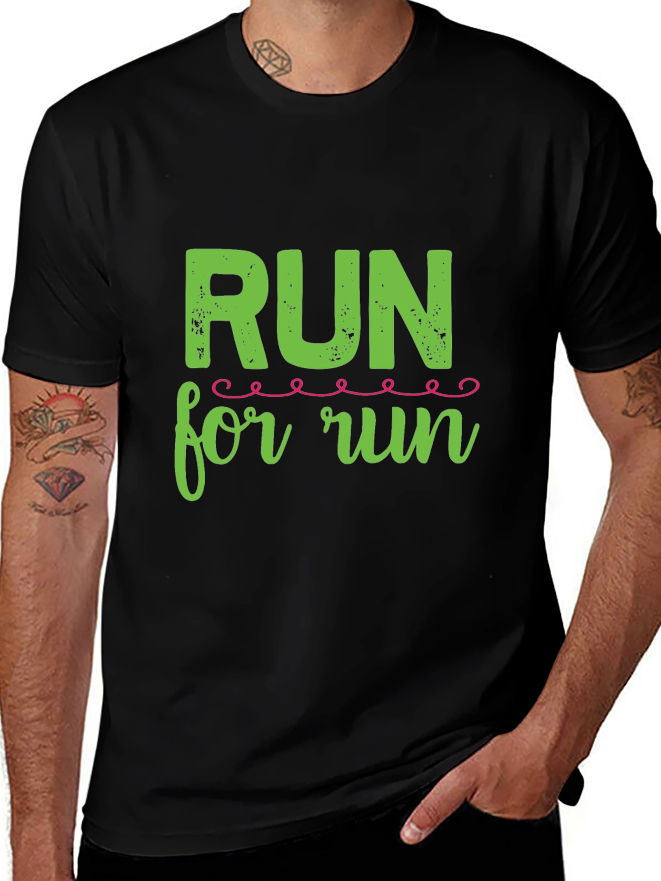 Variant 6 of Run For Run Black T-Shirt