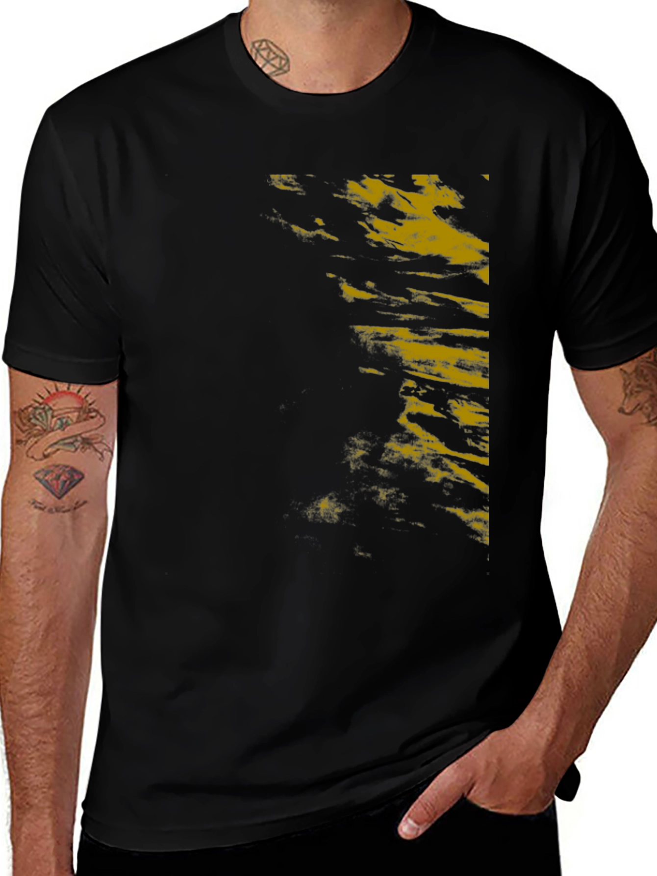 Variant 9 of Men's Black Graphic Print T-Shirt