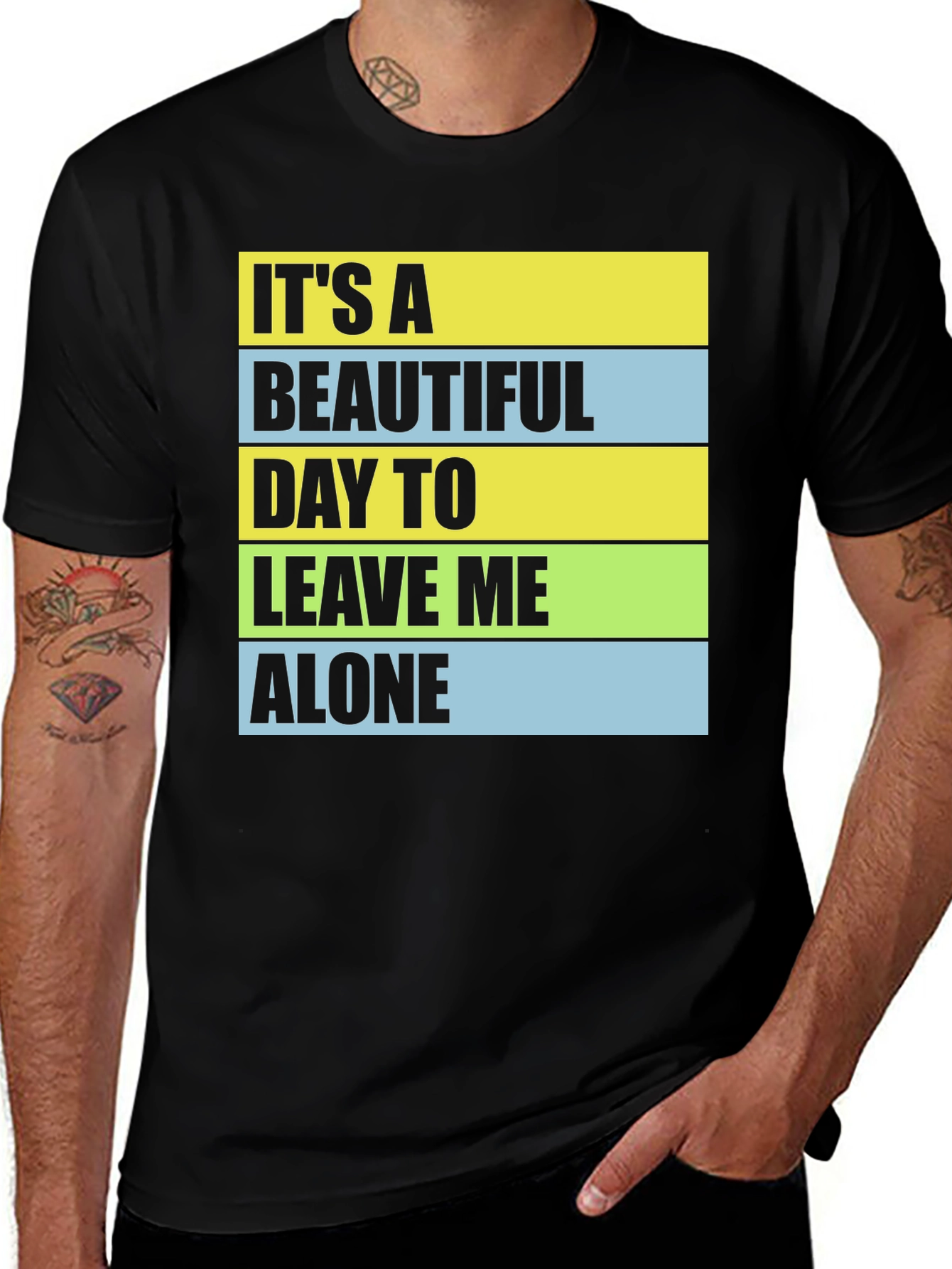 Variant 18 of Funny Sarcastic T-Shirt - Leave Me Alone