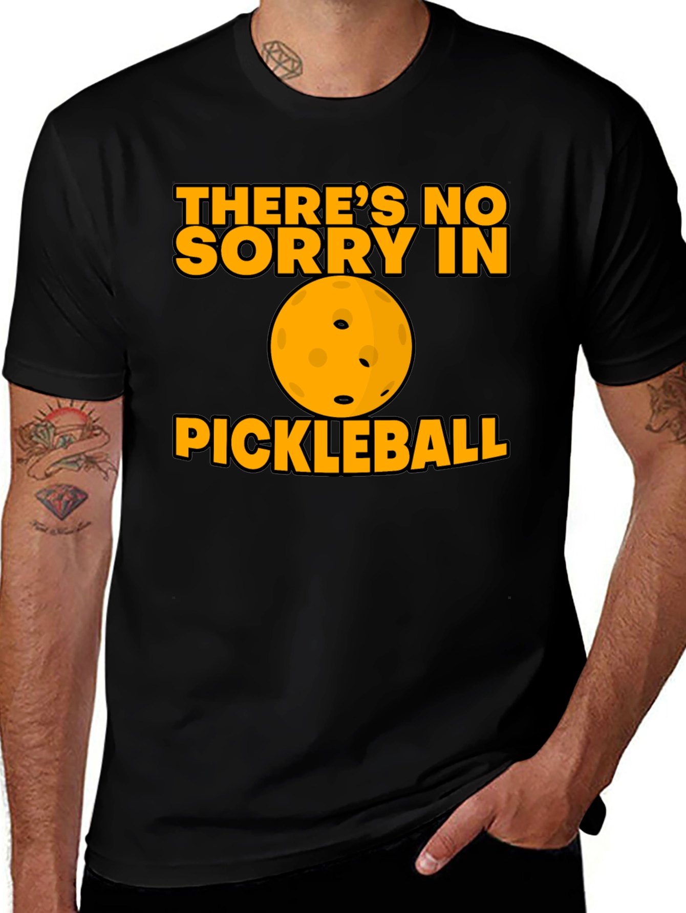 Variant 7 of Funny Pickleball T-Shirt - No Sorry