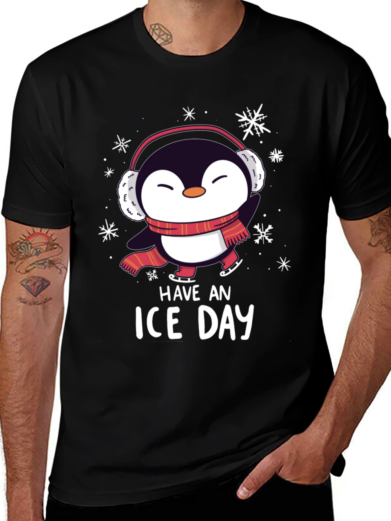 Variant 17 of Have an Ice Day Penguin T-Shirt