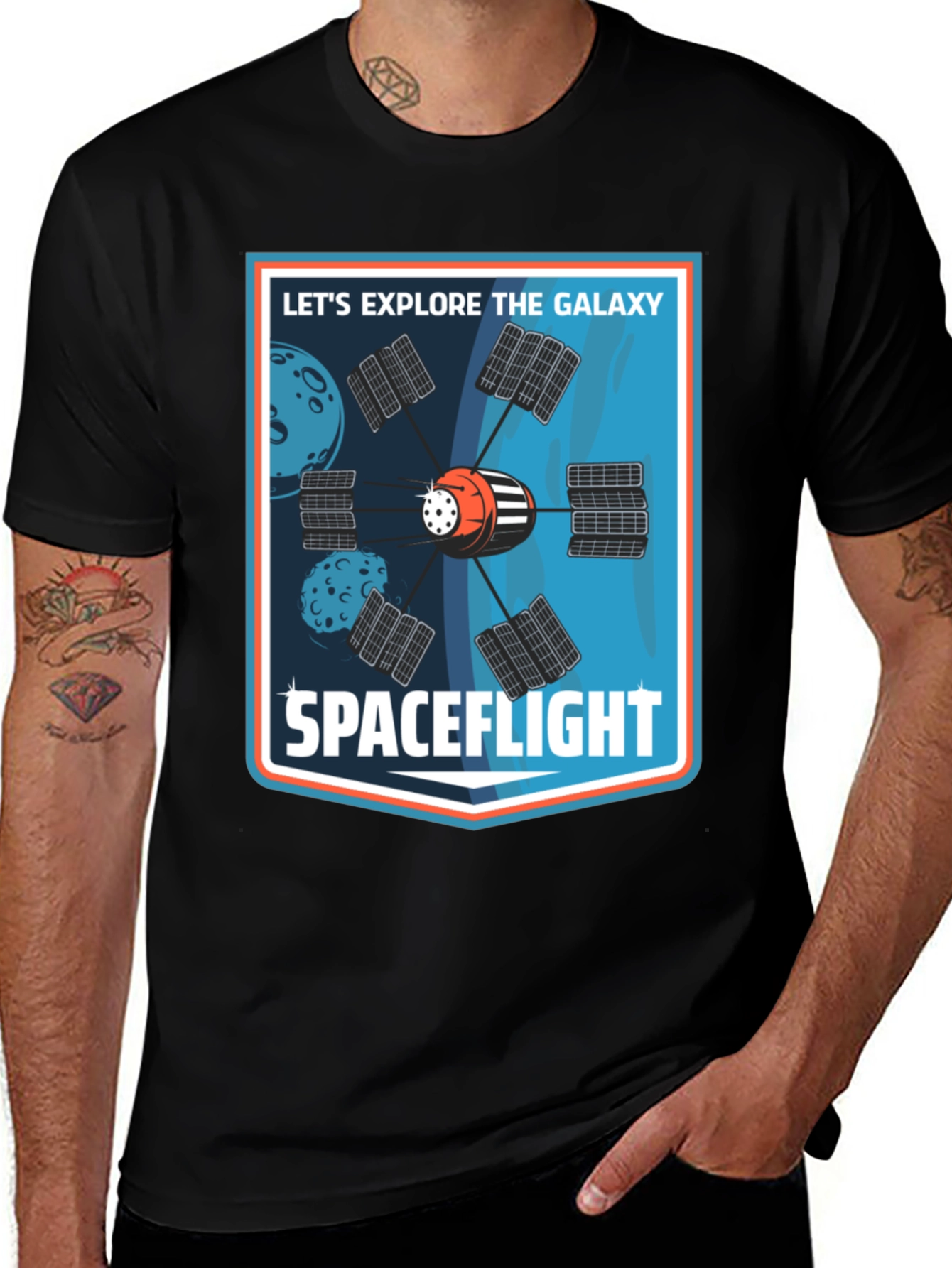 Variant 16 of Spaceflight Galaxy T-Shirt - Explore the Universe!