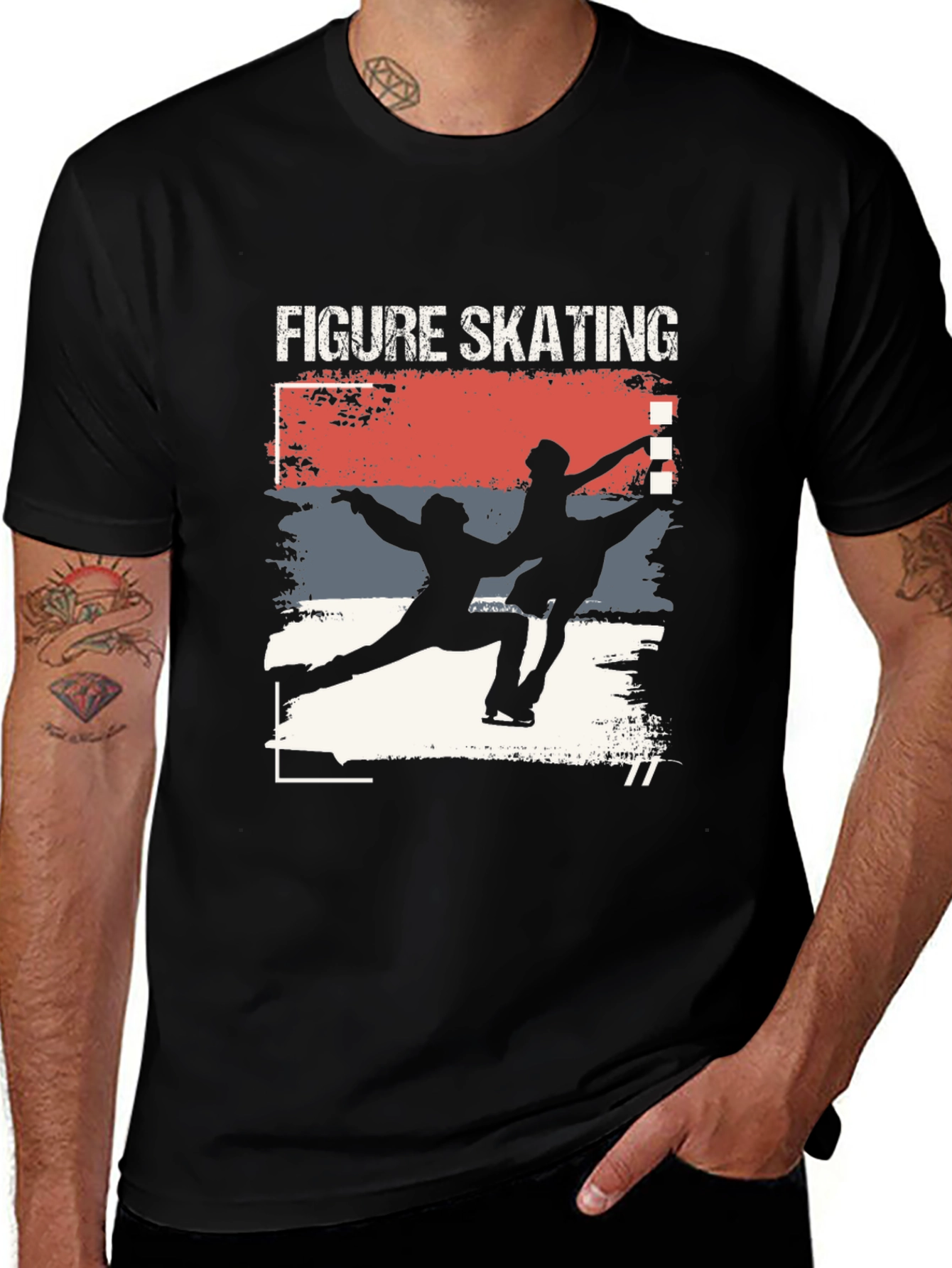 Figure Skating T-Shirt - Sporty Graphic Tee