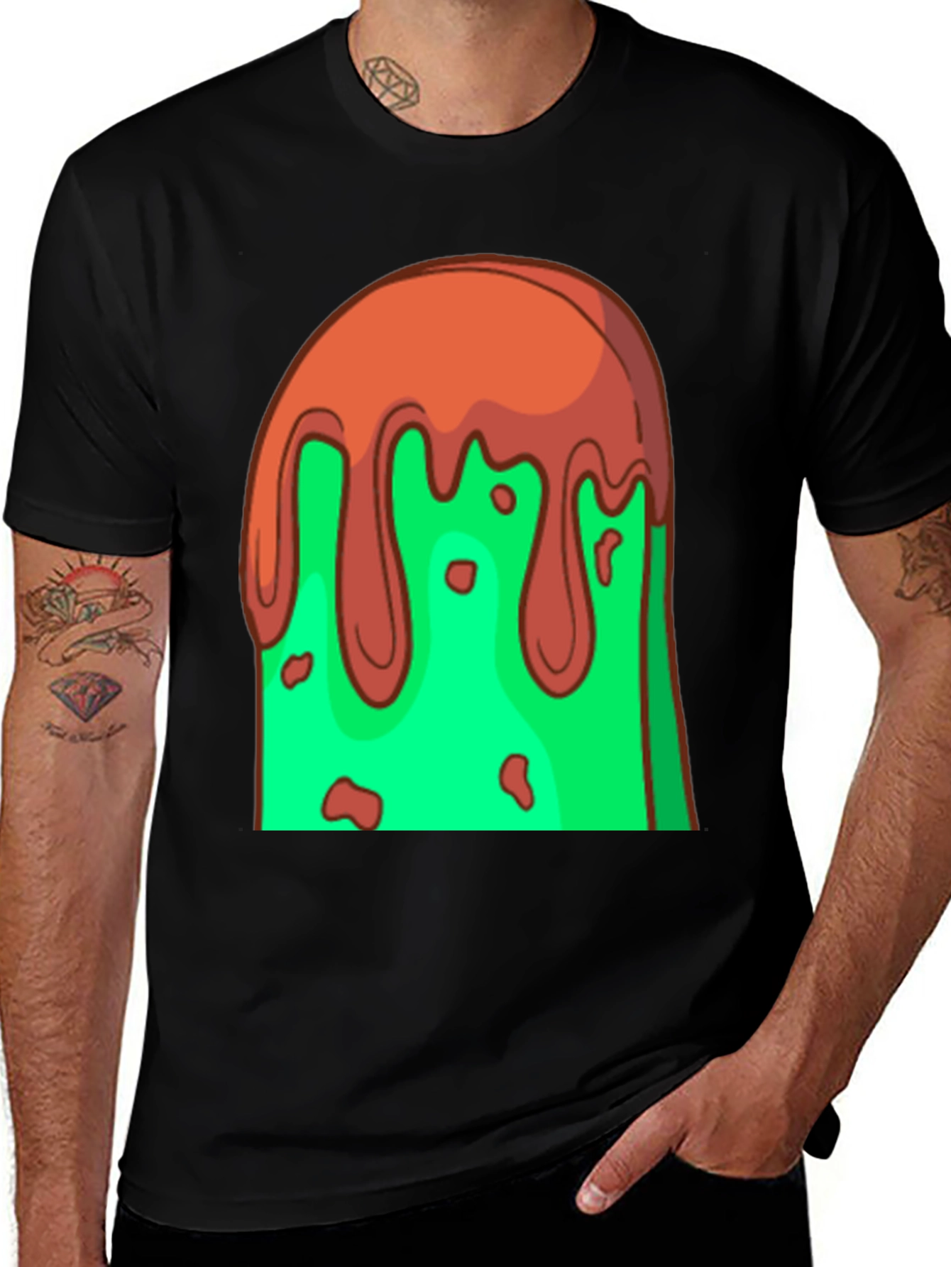 Variant 4 of Melting Ice Cream Graphic T-Shirt