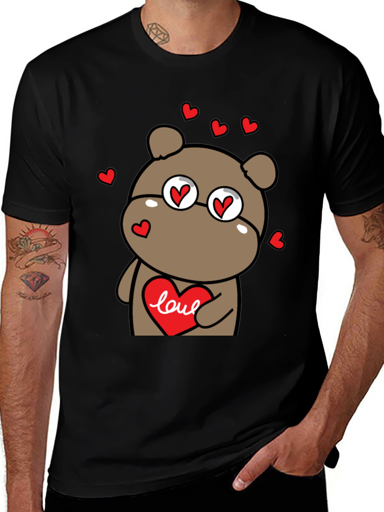 Variant 7 of Love Heart Bear Graphic T-Shirt