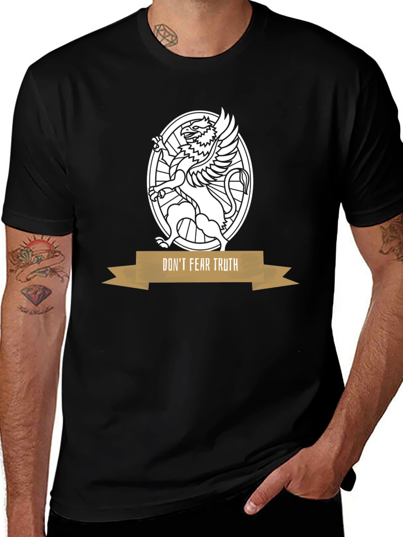 Variant 29 of Don't Fear Truth Griffin Emblem Tee