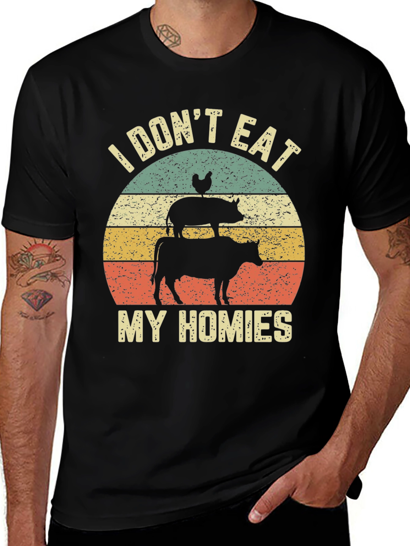 Variant 5 of Vegan T-Shirt: I Don't Eat My Homies