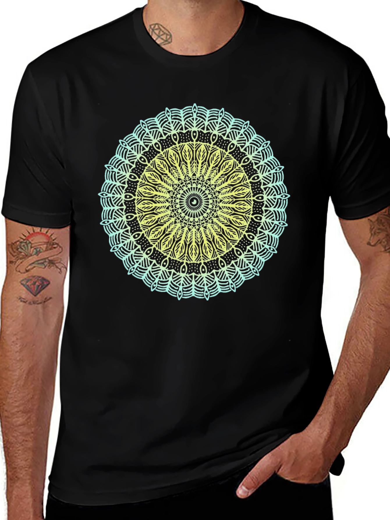 Variant 29 of Geometric Mandala Graphic T-Shirt